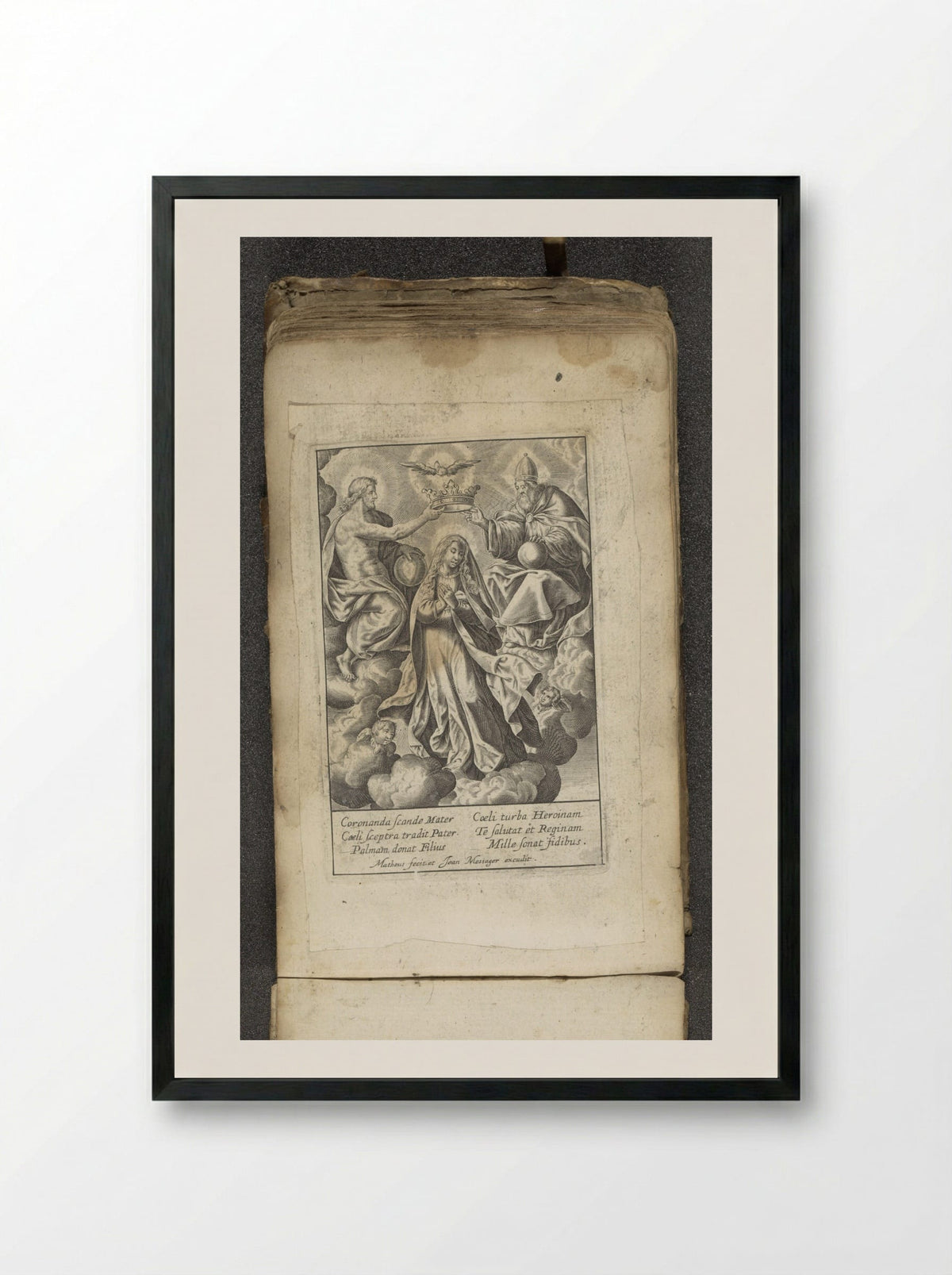Kroning van Maria - Matheus - Framed Print Black