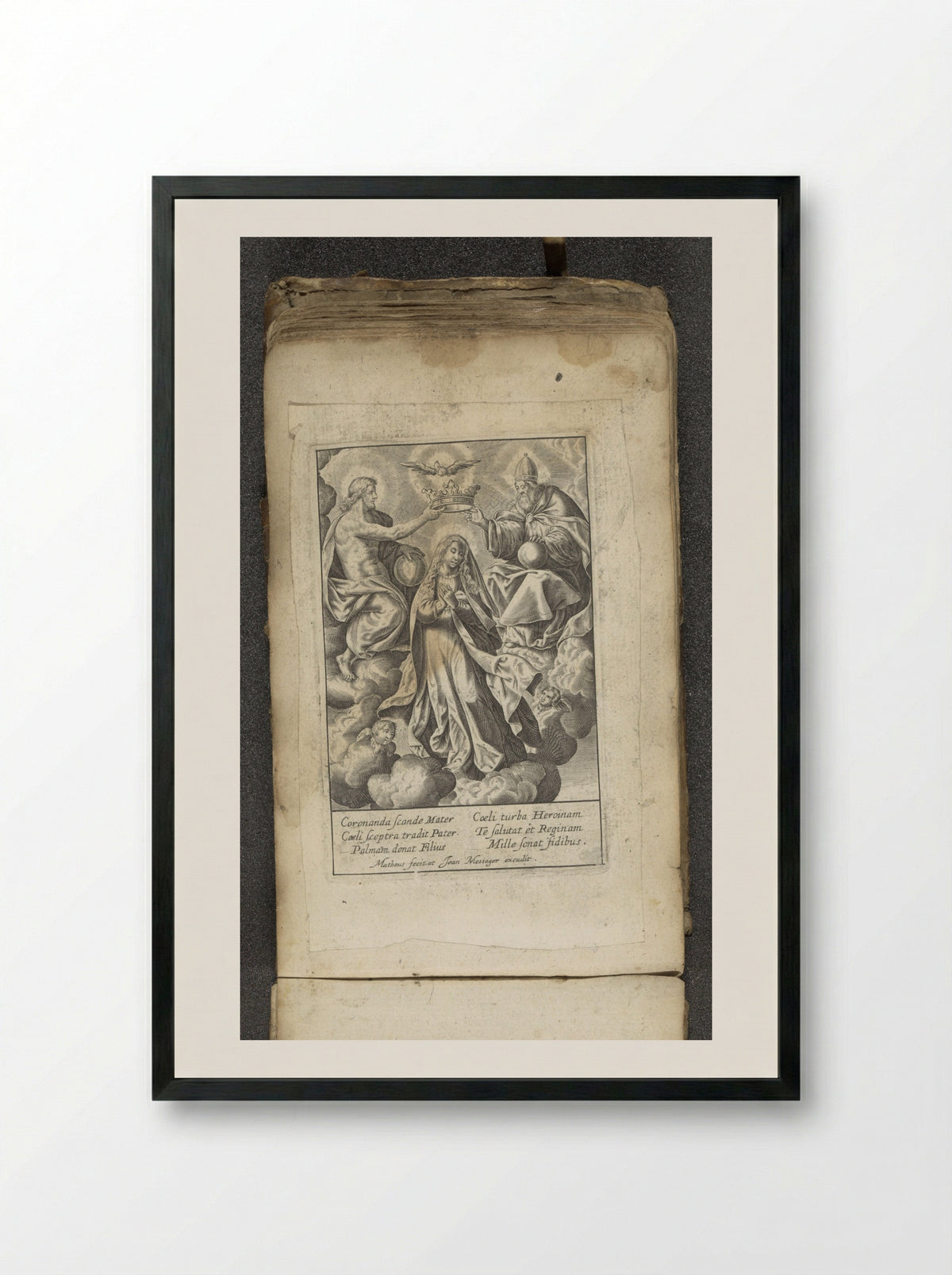 Kroning van Maria - Matheus - Framed Print Black