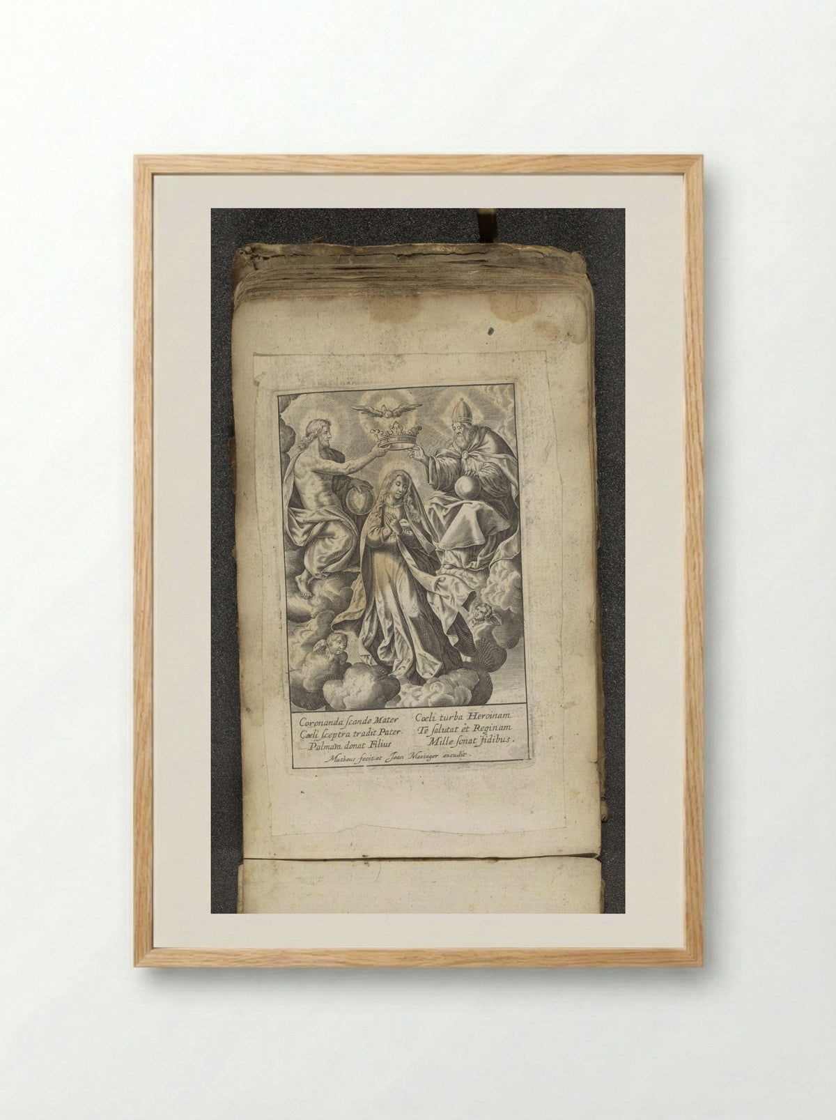 Kroning van Maria - Matheus - Framed Print Wood