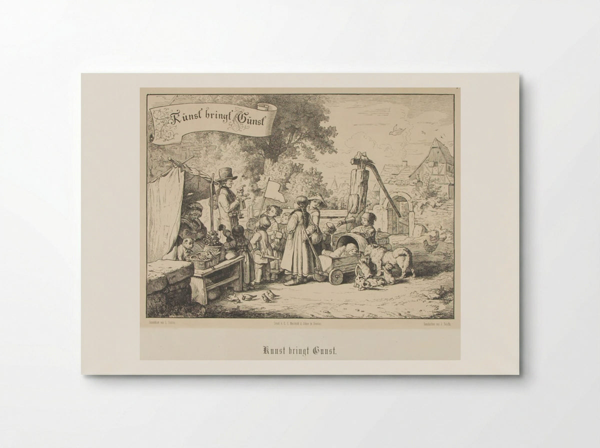 Kunst bringt Gunst - Adrian Ludwig Richter - Poster