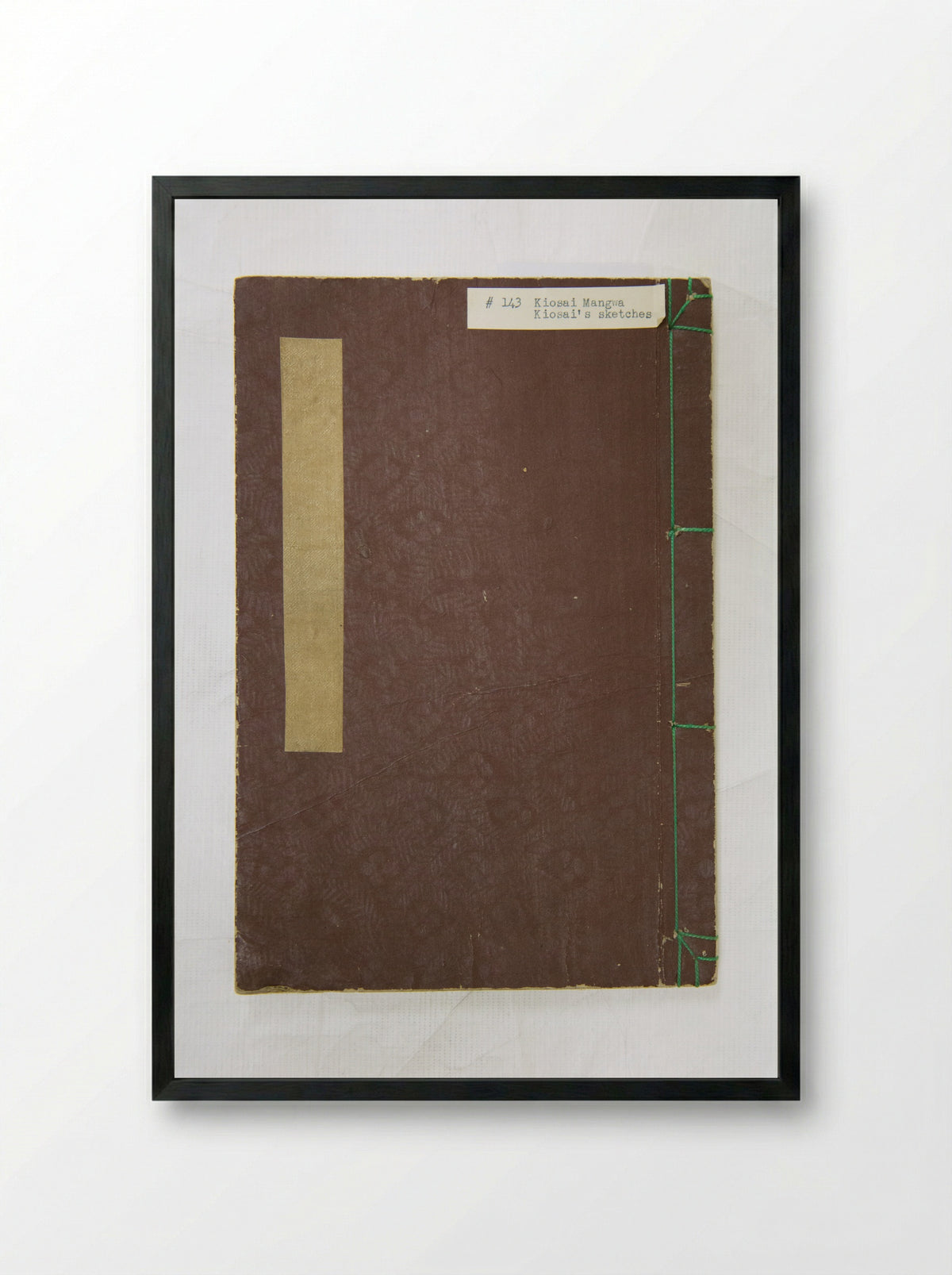 Kyōsai Mangwa (Sketches of Kyōsai) - Kawanabe Kyōsai - Framed Print Black
