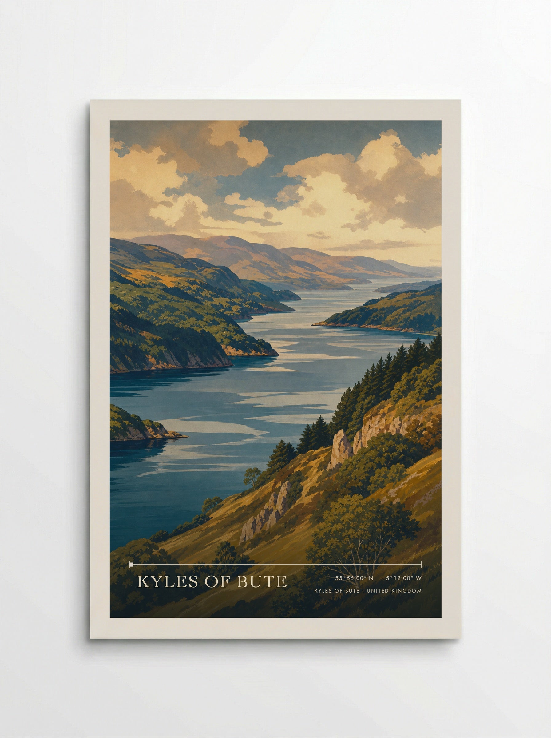 Kyles of Bute United Kingdom Travel Poster - Poster