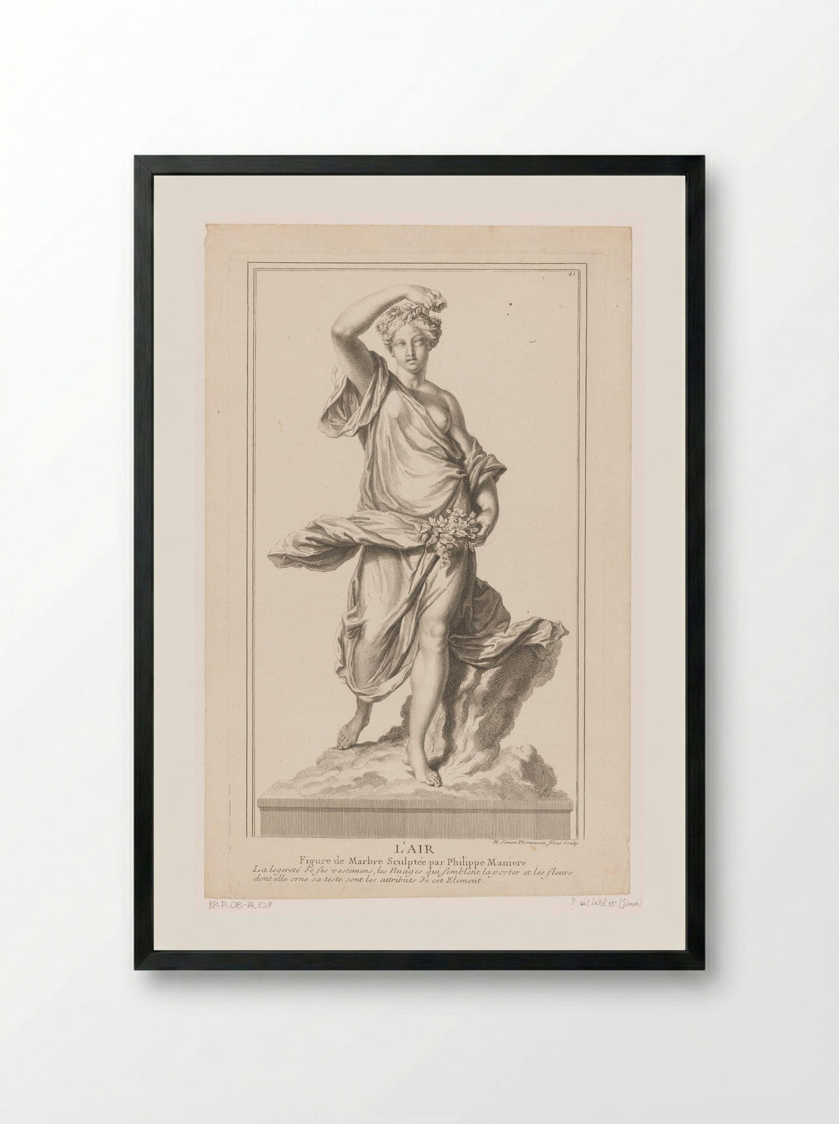 L'Air (After Philippe Magnier) - Simon Thomassin - Framed Print Black
