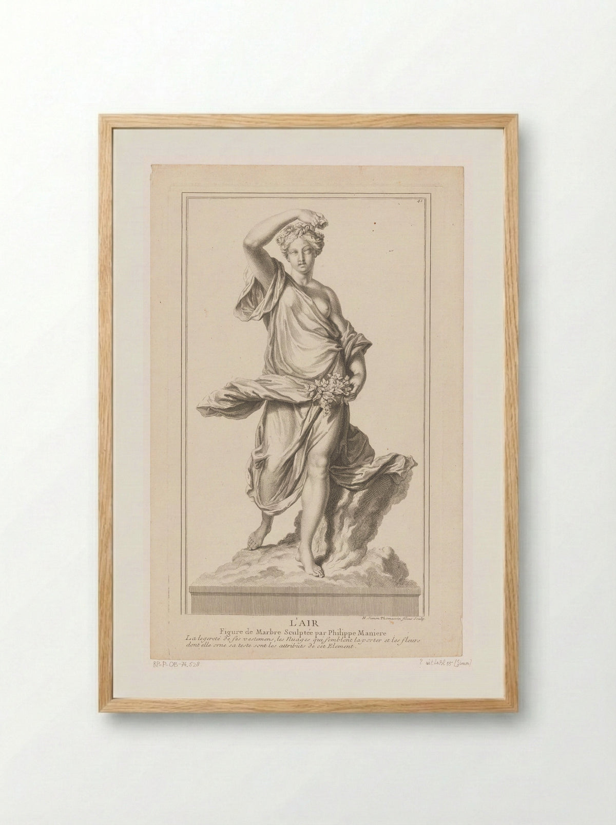 L'Air (After Philippe Magnier) - Simon Thomassin - Framed Print Wood