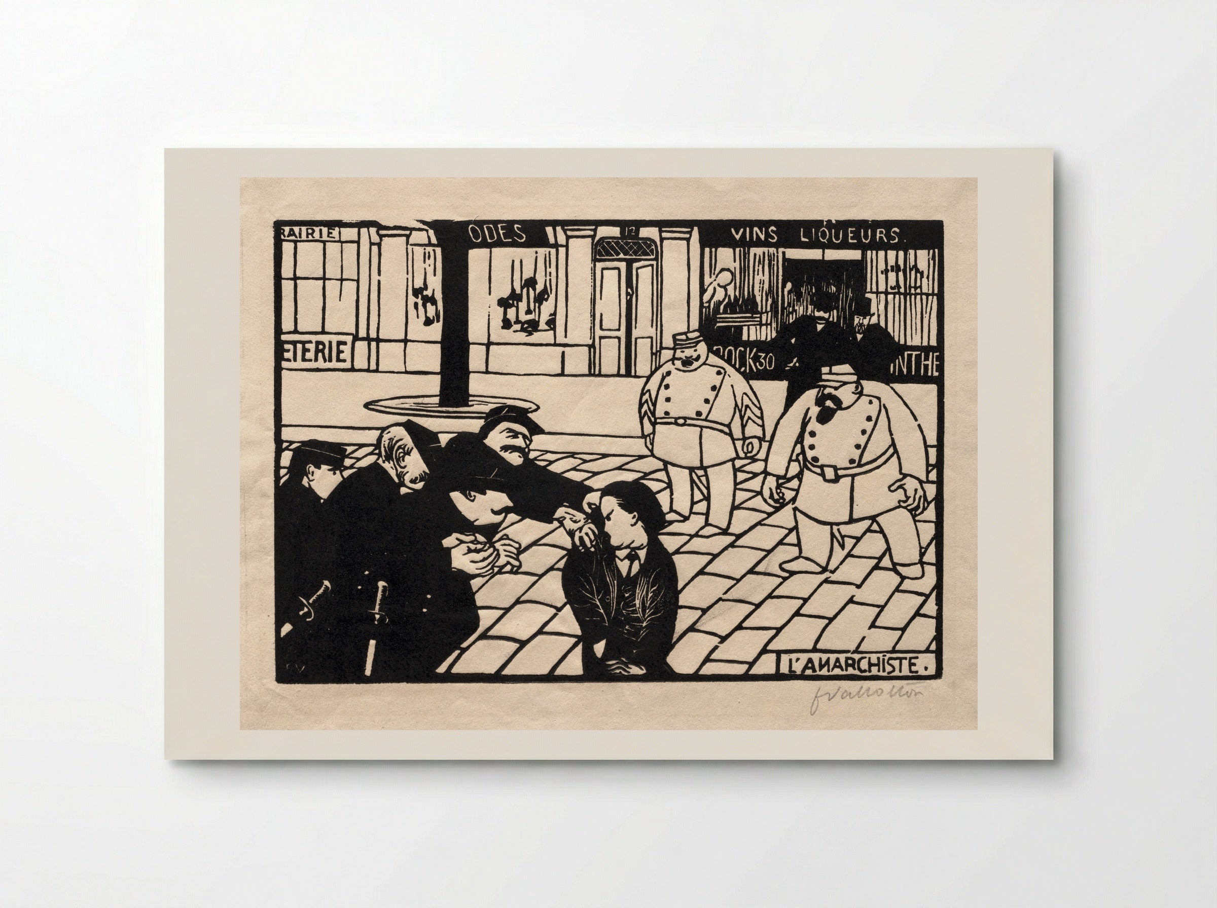 L'Anarchiste - Félix Vallotton - Poster
