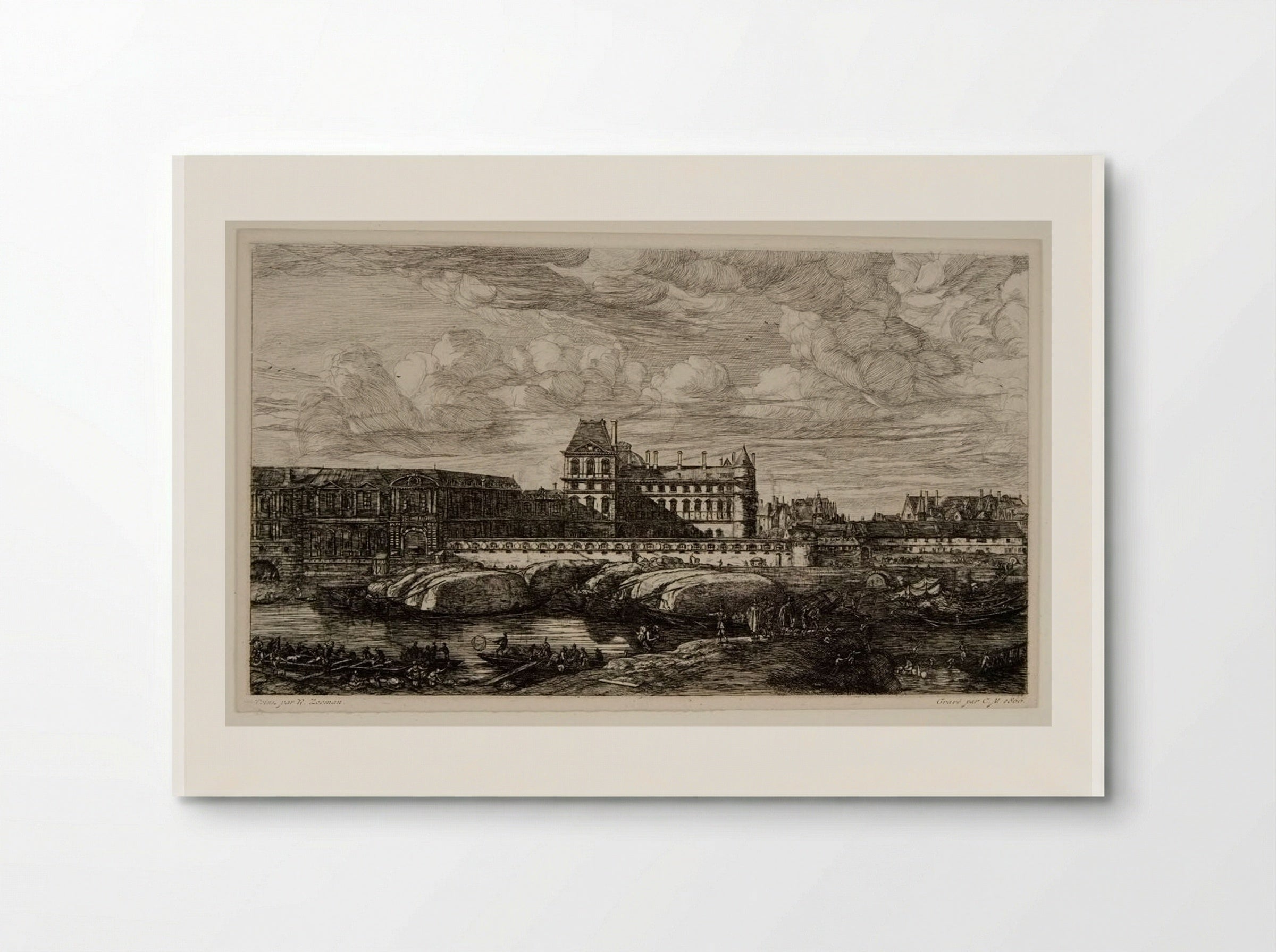 L'Ancien Louvre - Charles Meryon - Poster