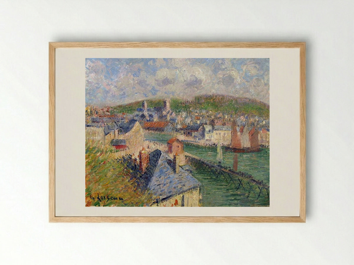 L’Avant Port De Fecamp - Gustave Loiseau - Framed Print Wood