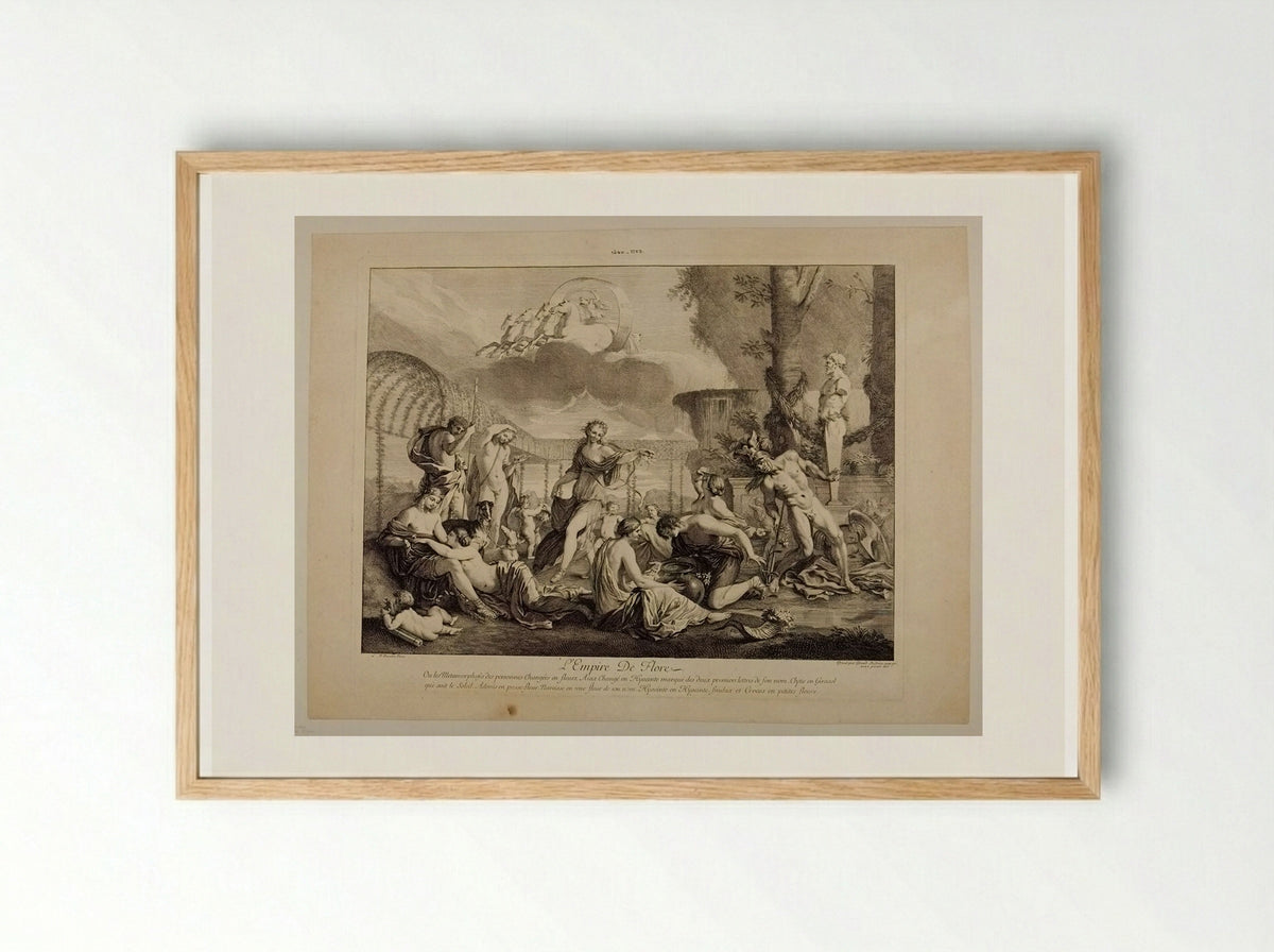 L'Empire de Flore - Gérard Audran - Framed Print Wood