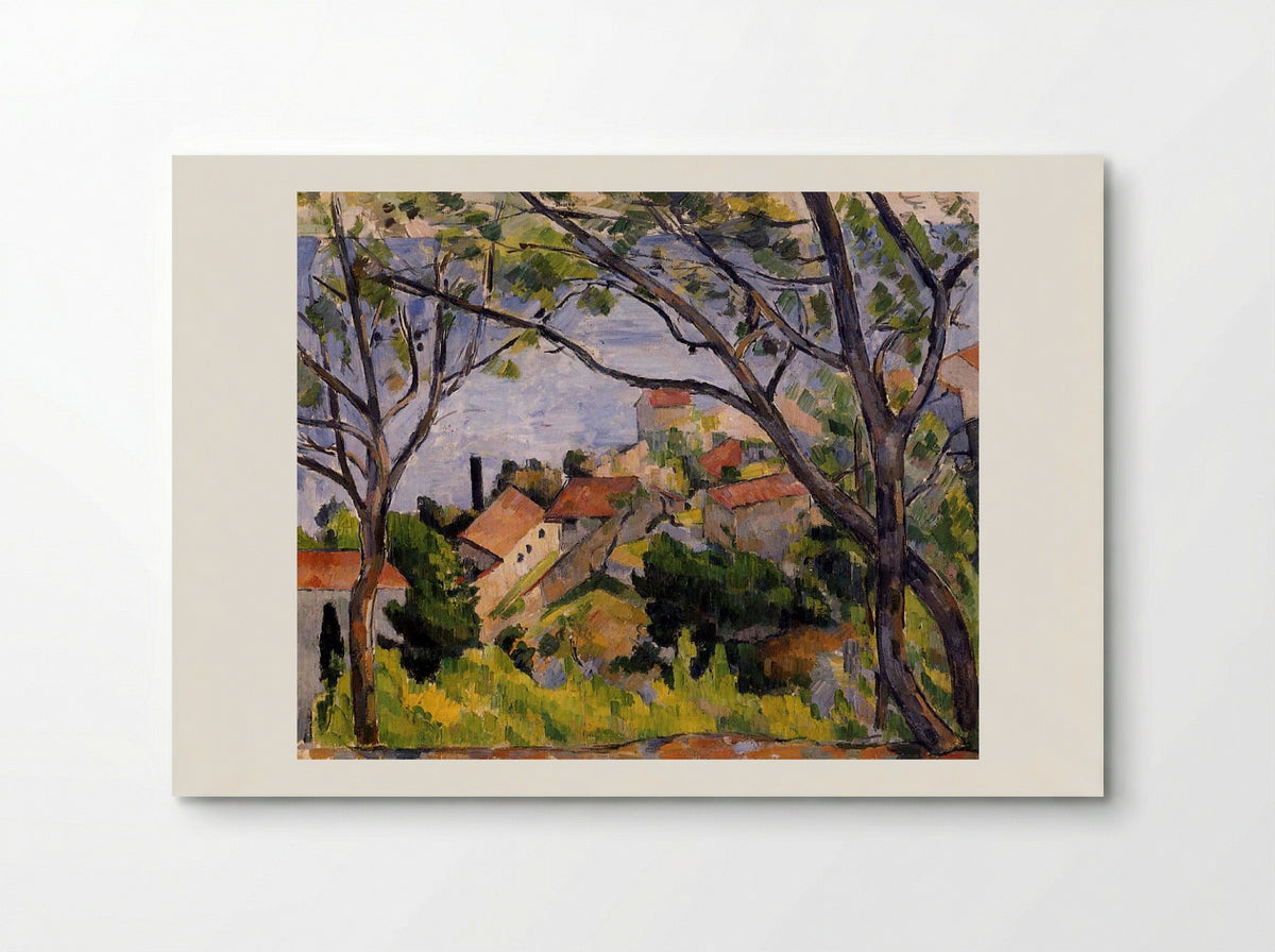 L'Estaque, View through the Trees - Paul Cézanne - Poster