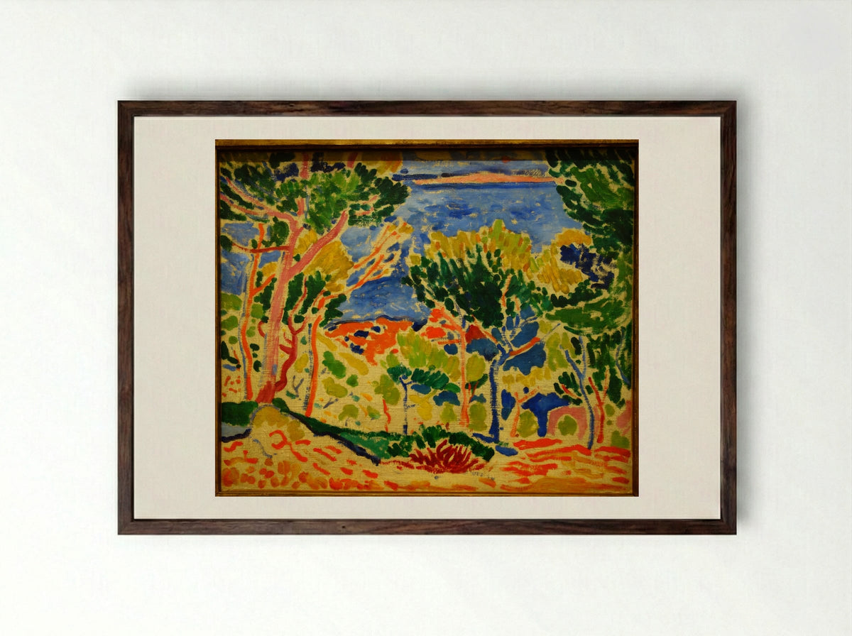 L'Estaque - André Derain - Framed Print Dark Wood