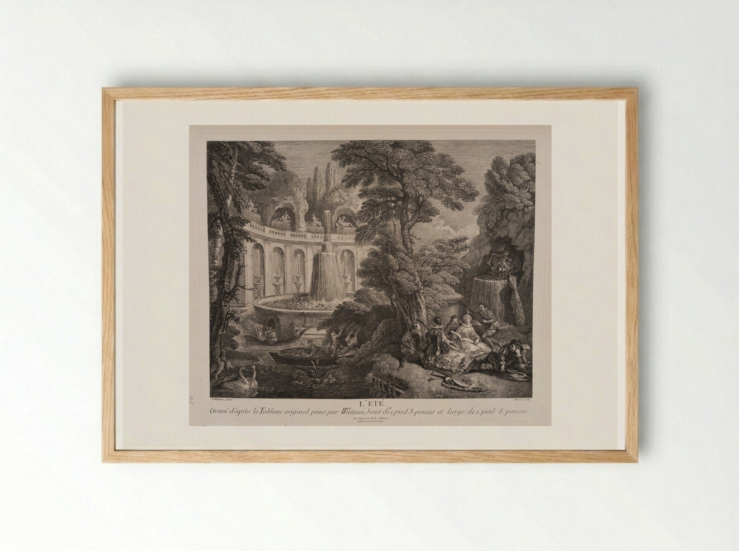 L'Été (Summer) - Jean Moyreau - Framed Print Wood