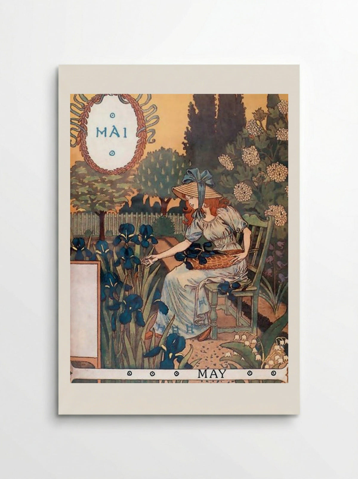 La Belle Jardinière - May - Eugène Grasset - Poster