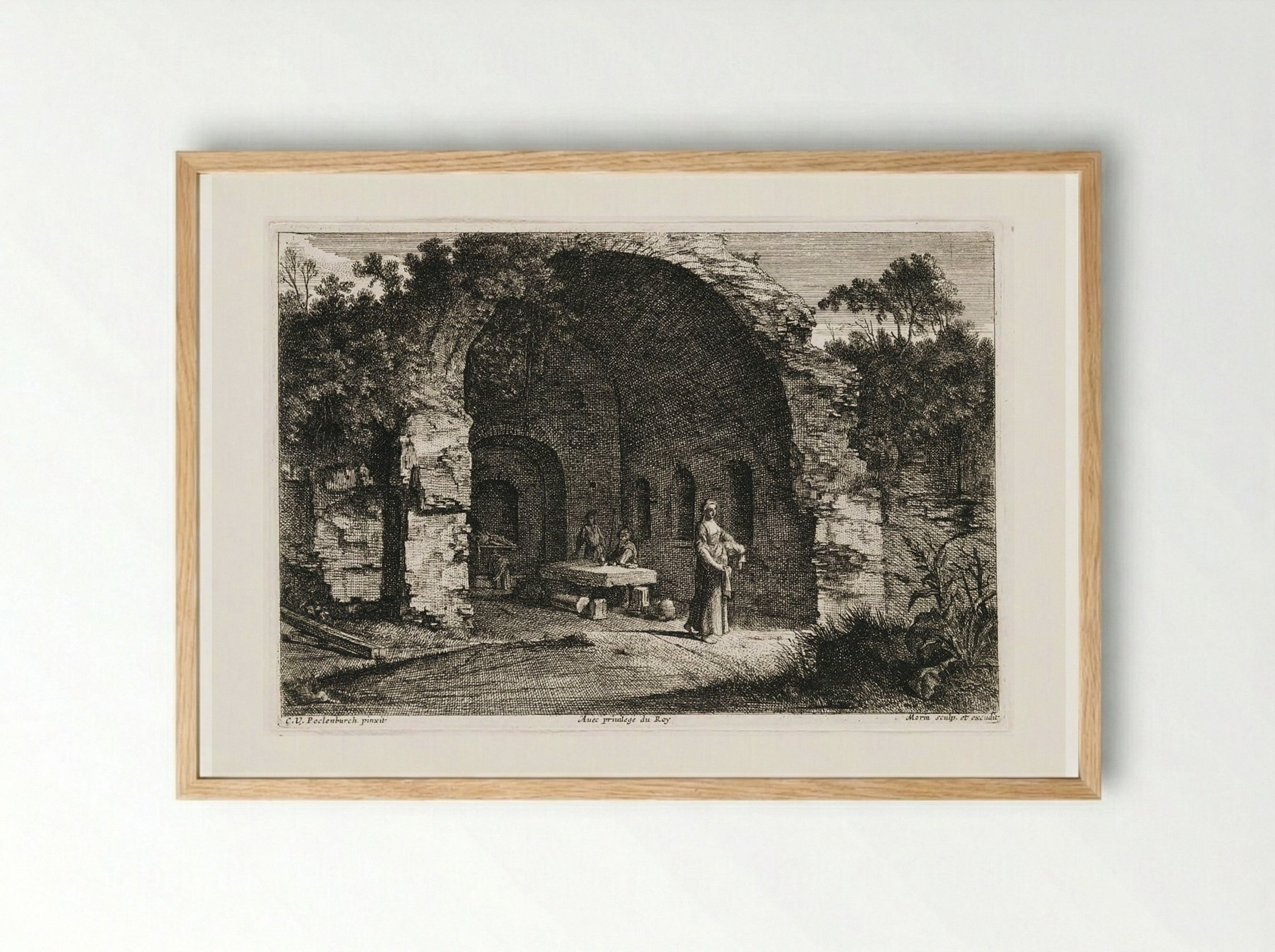 La Cafarelle - Jean Morin - Framed Print Wood