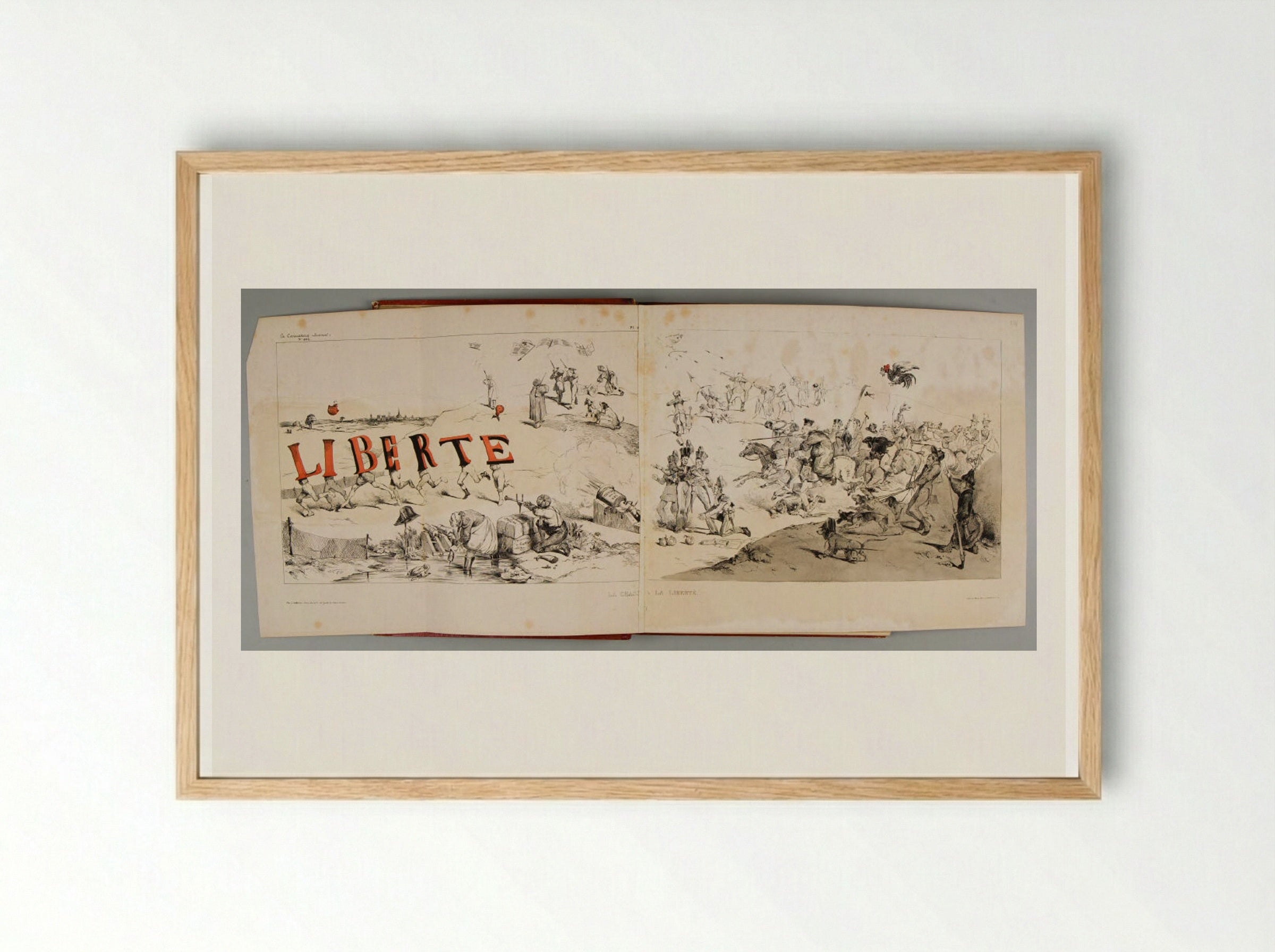 La Caricature - Various Artists - Framed Print Wood