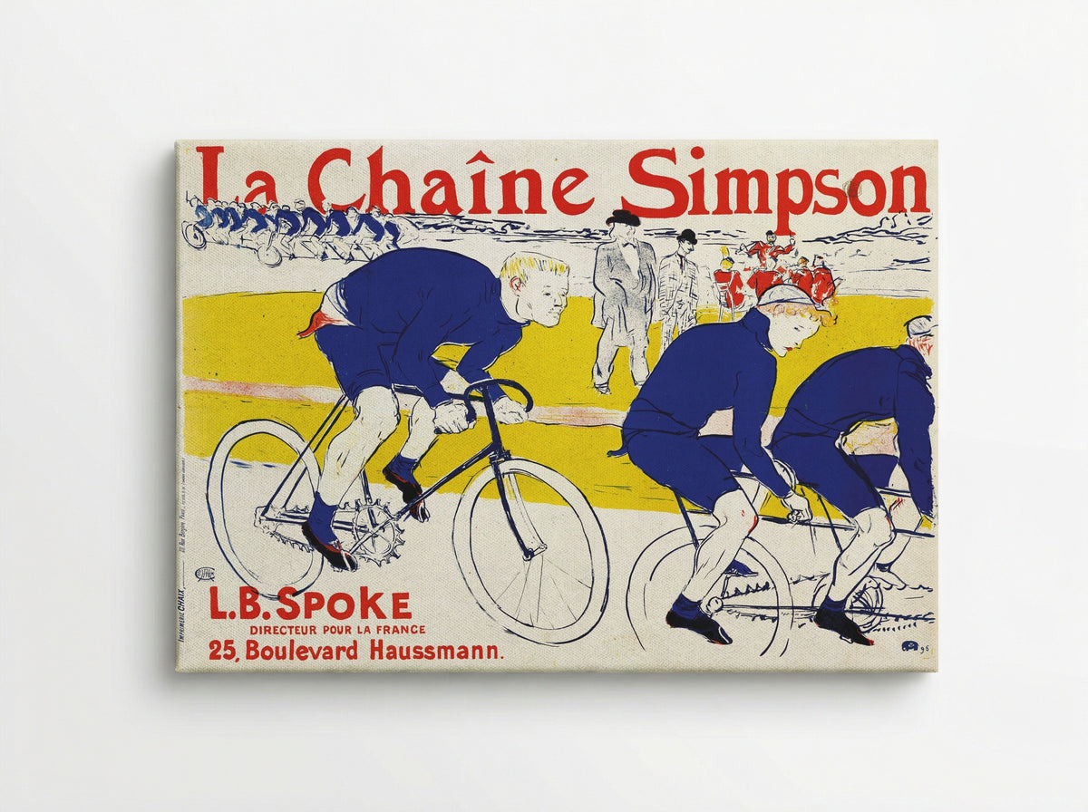 La Chaîne Simpson - Henri de Toulouse-Lautrec - Canvas