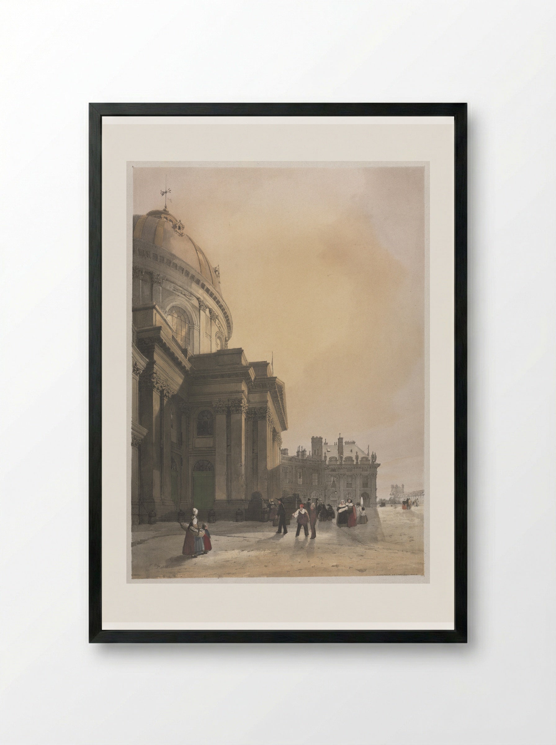 La Chapelle de l'Institut, Paris - Thomas Shotter Boys - Framed Print Black