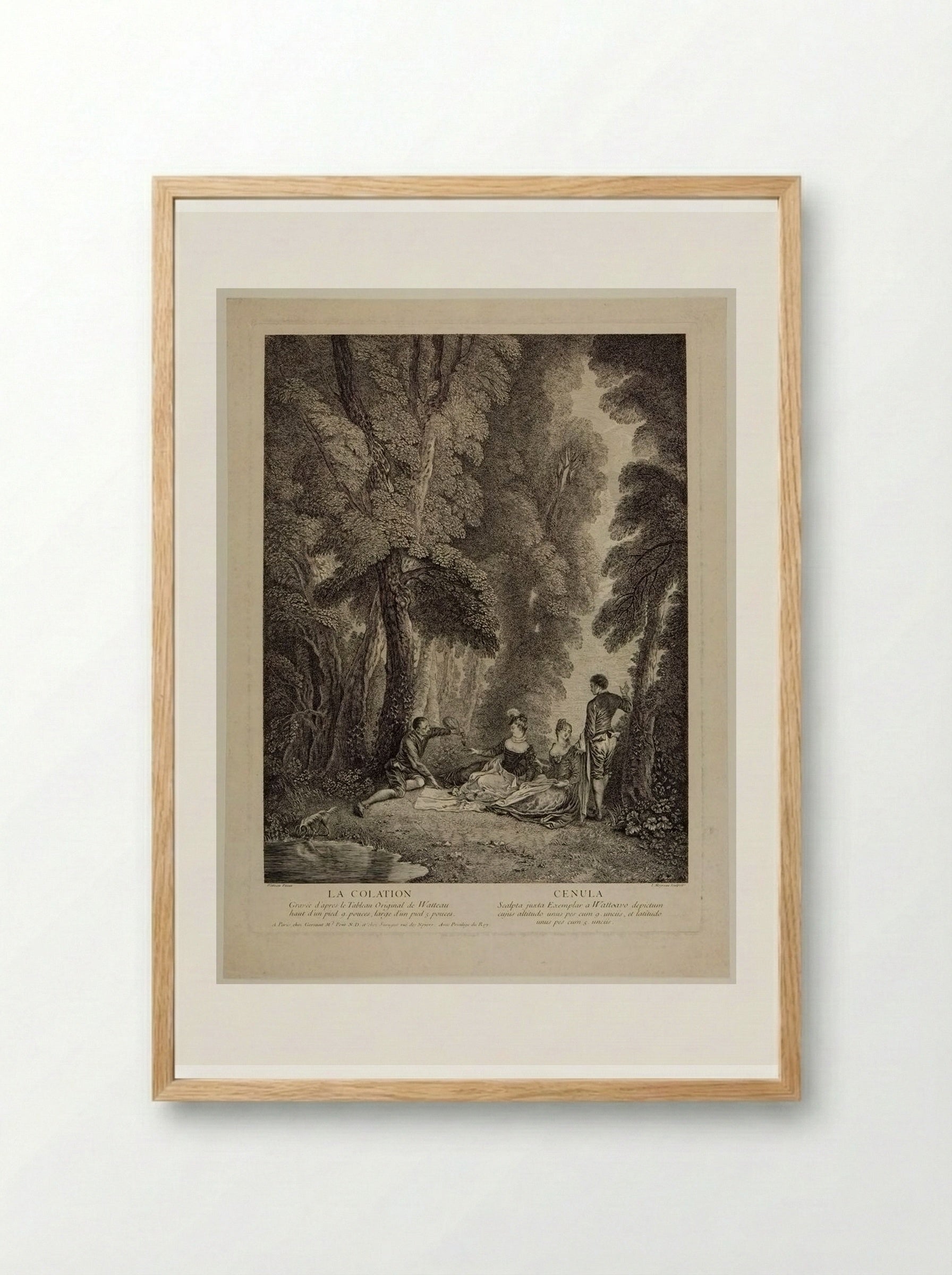 La Colation - Jean Moyreau - Framed Print Wood