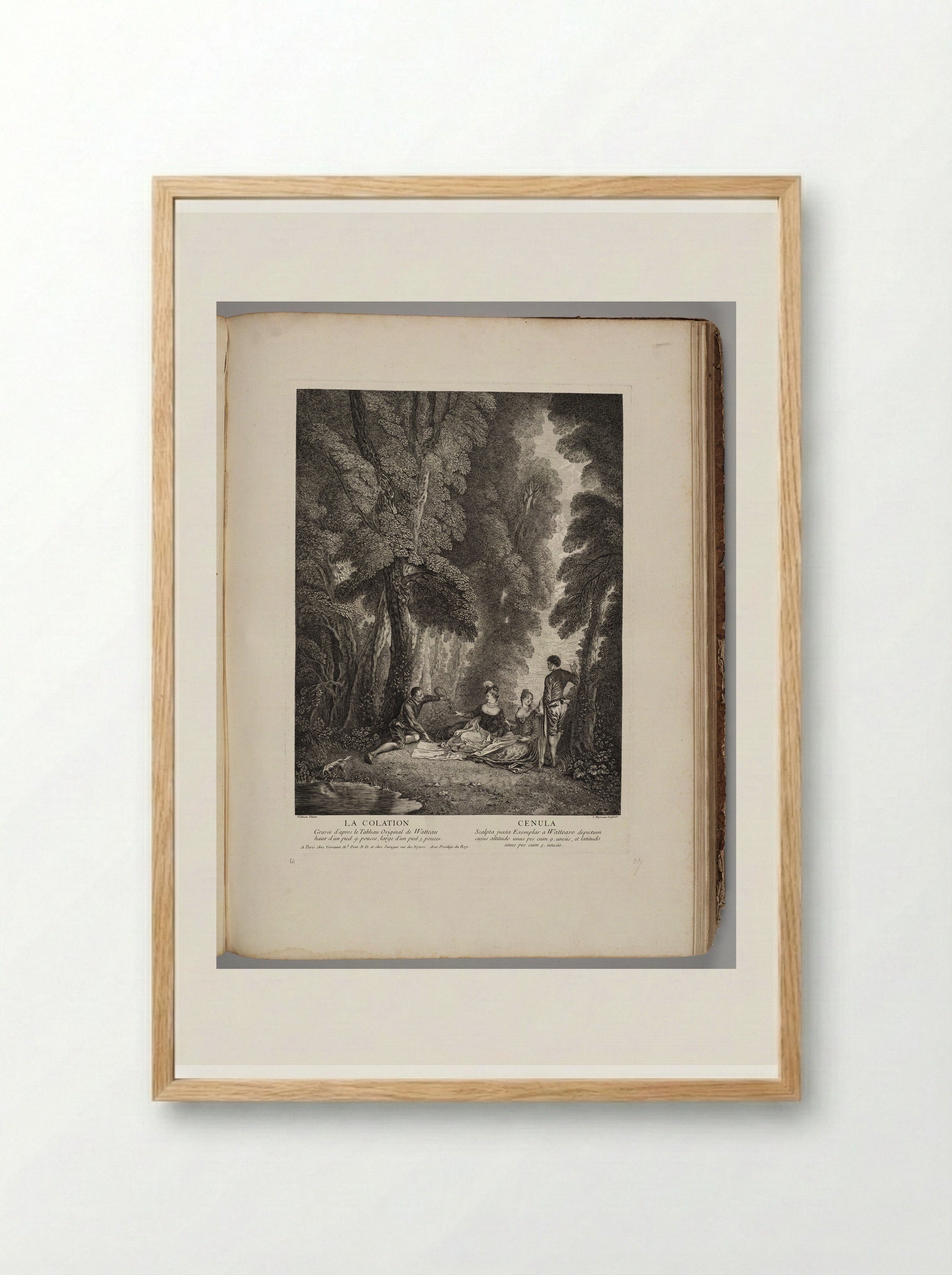 La Colation - Jean Moyreau - Framed Print Wood