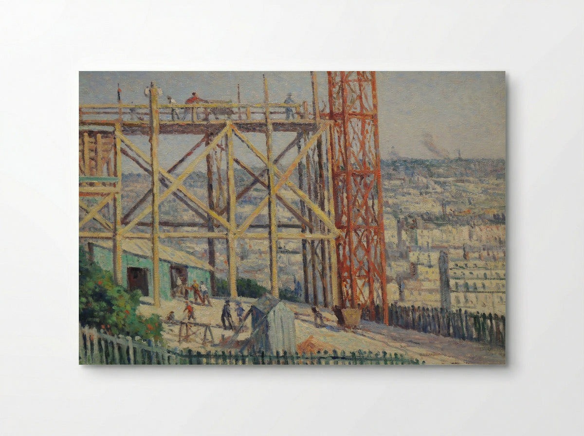 La Construction du Sacré-Coeur - Maximilien Luce - Poster