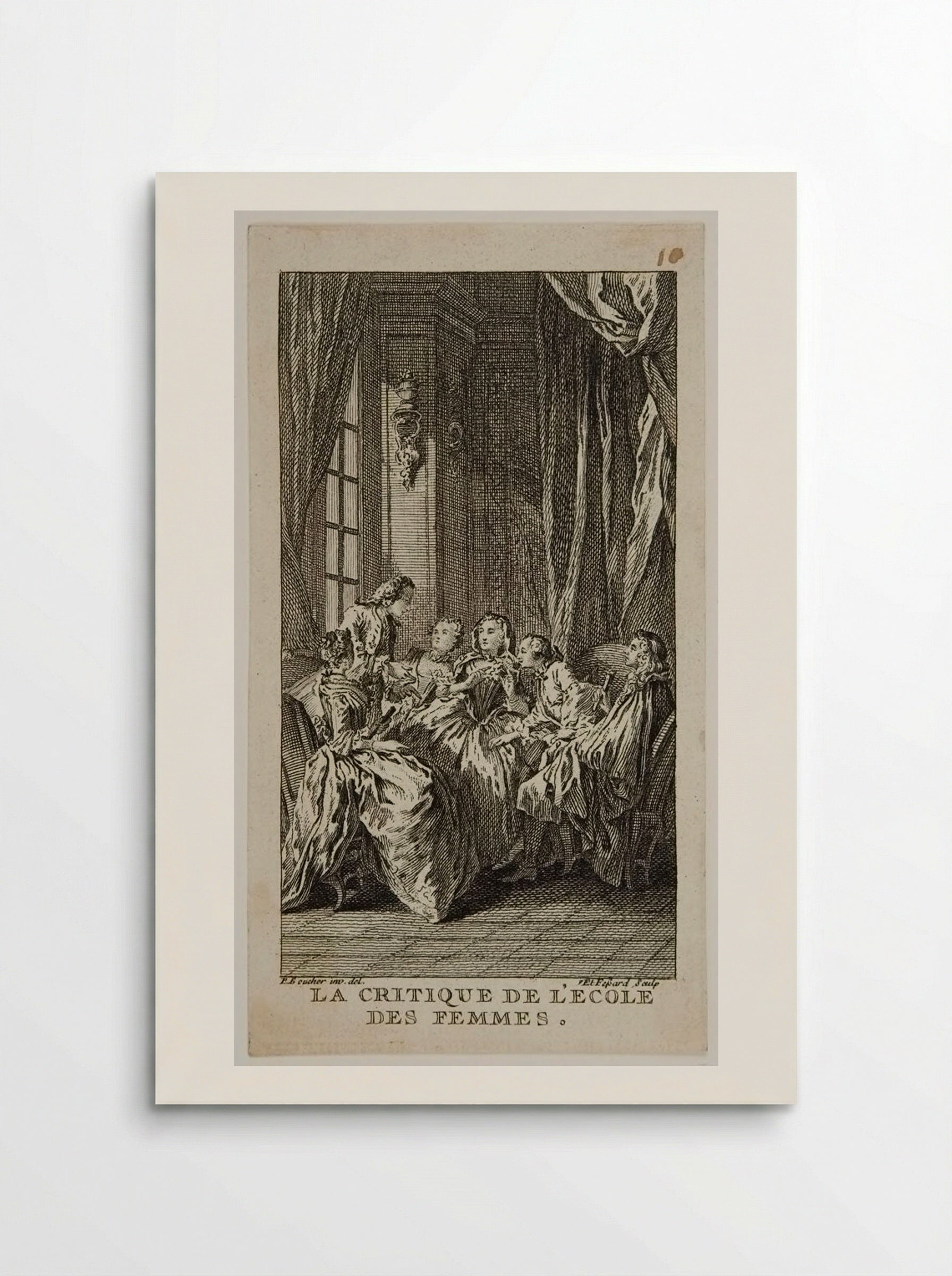 La Critique de l'école des femmes - Étienne Fessard - Poster