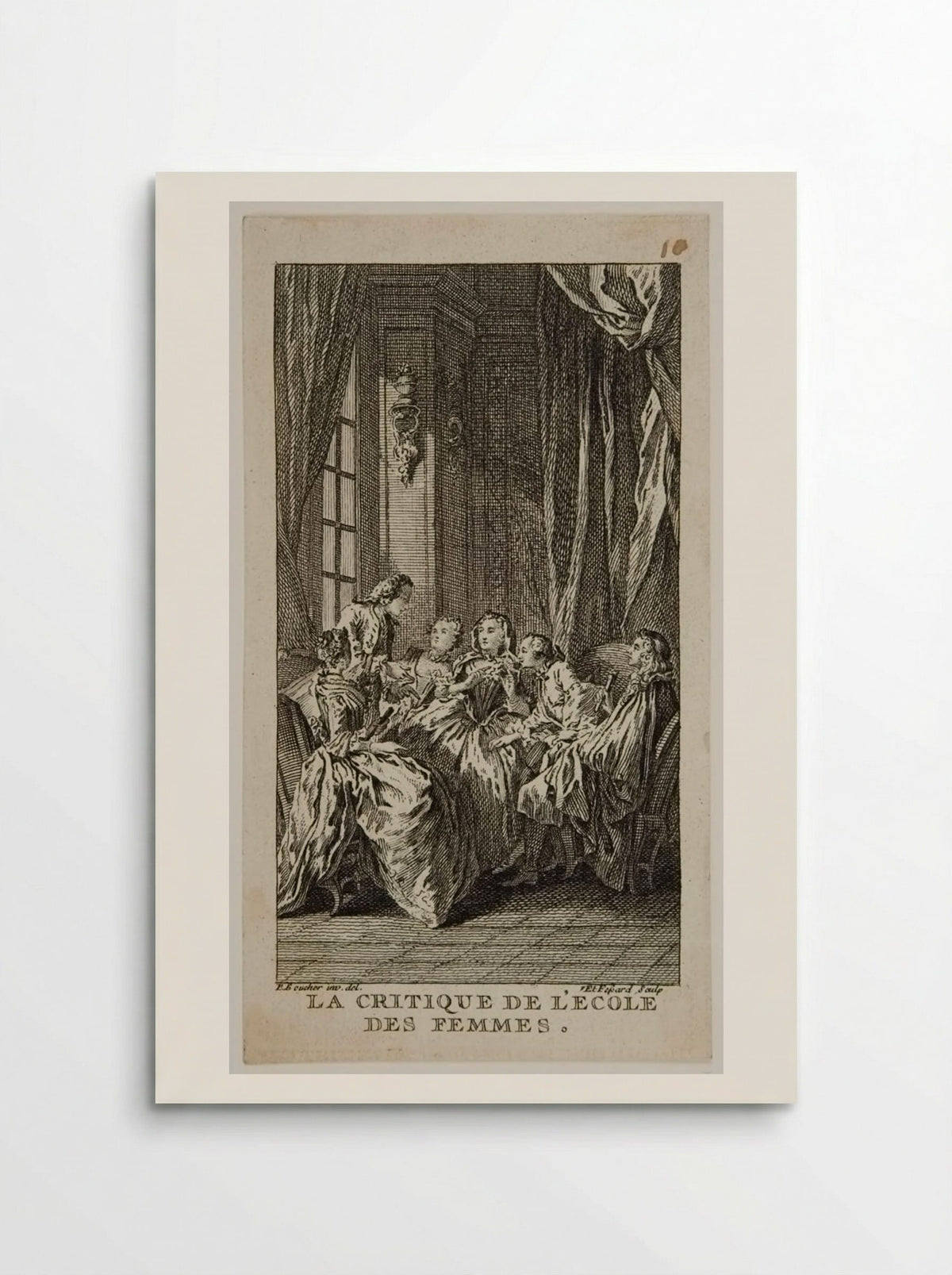 La Critique de l'école des femmes - Étienne Fessard - Poster