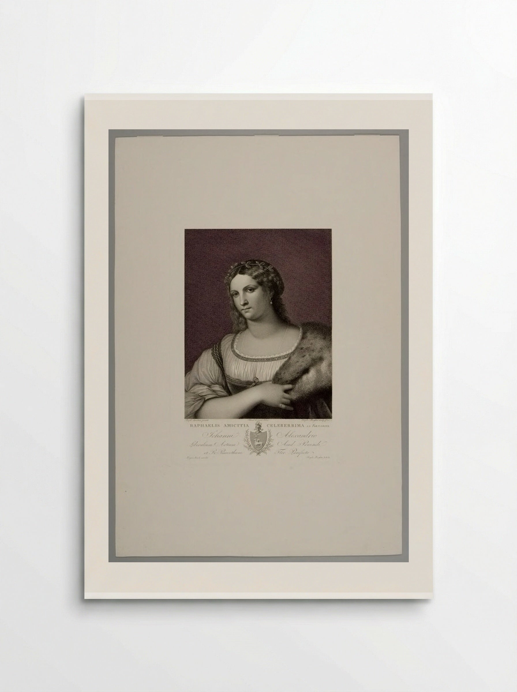 La Fornarina - Raphael Morghen - Poster