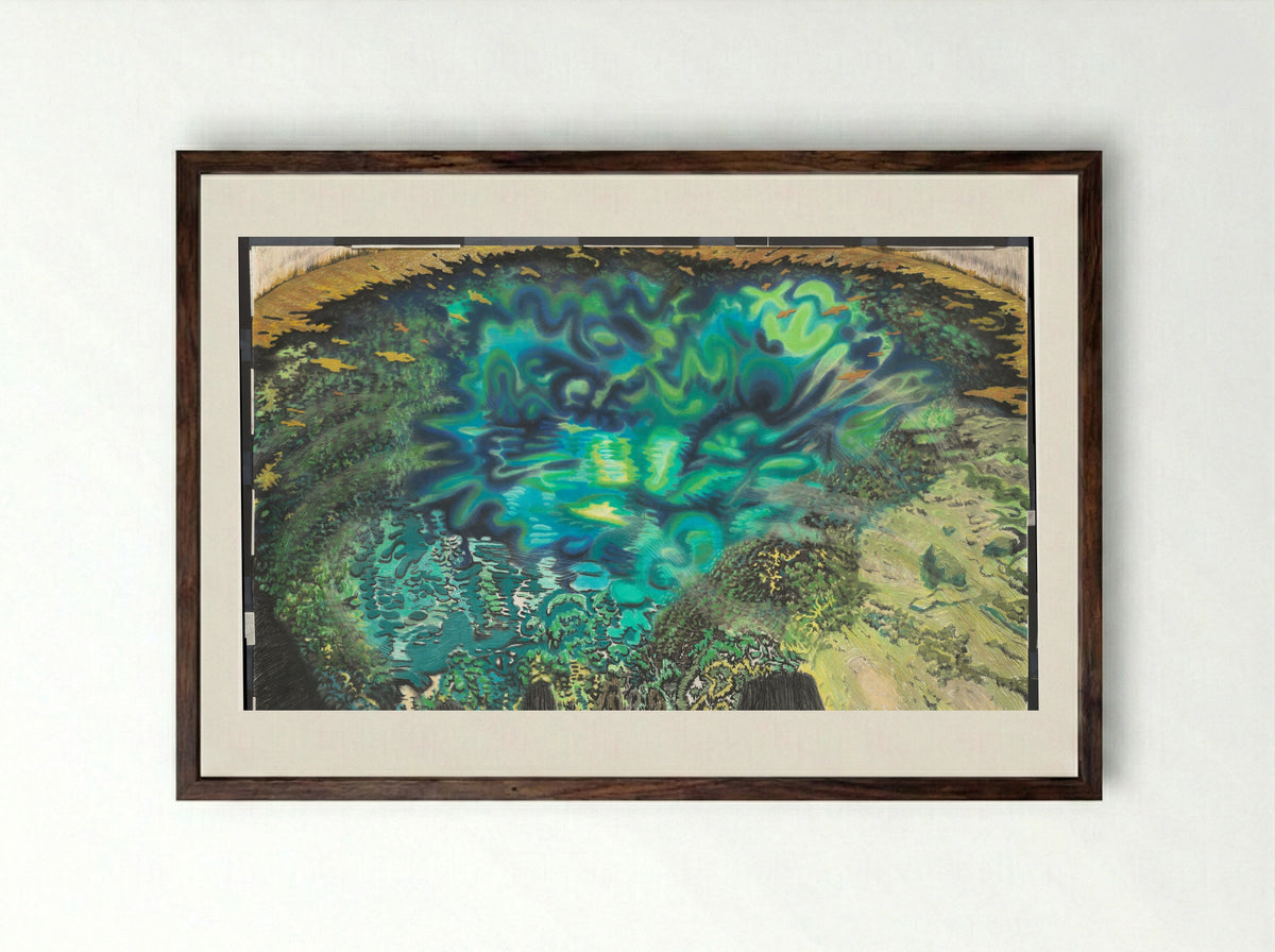 La Fosse Dionne - Jacobien de Rooij - Framed Print Dark Wood