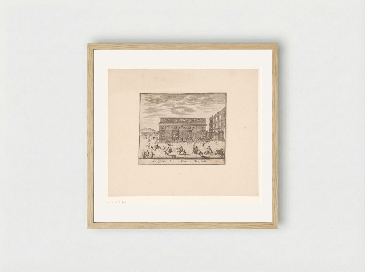 La Grotte de Thetis, a Versailles - Nicolas Langlois - Framed Print Wood