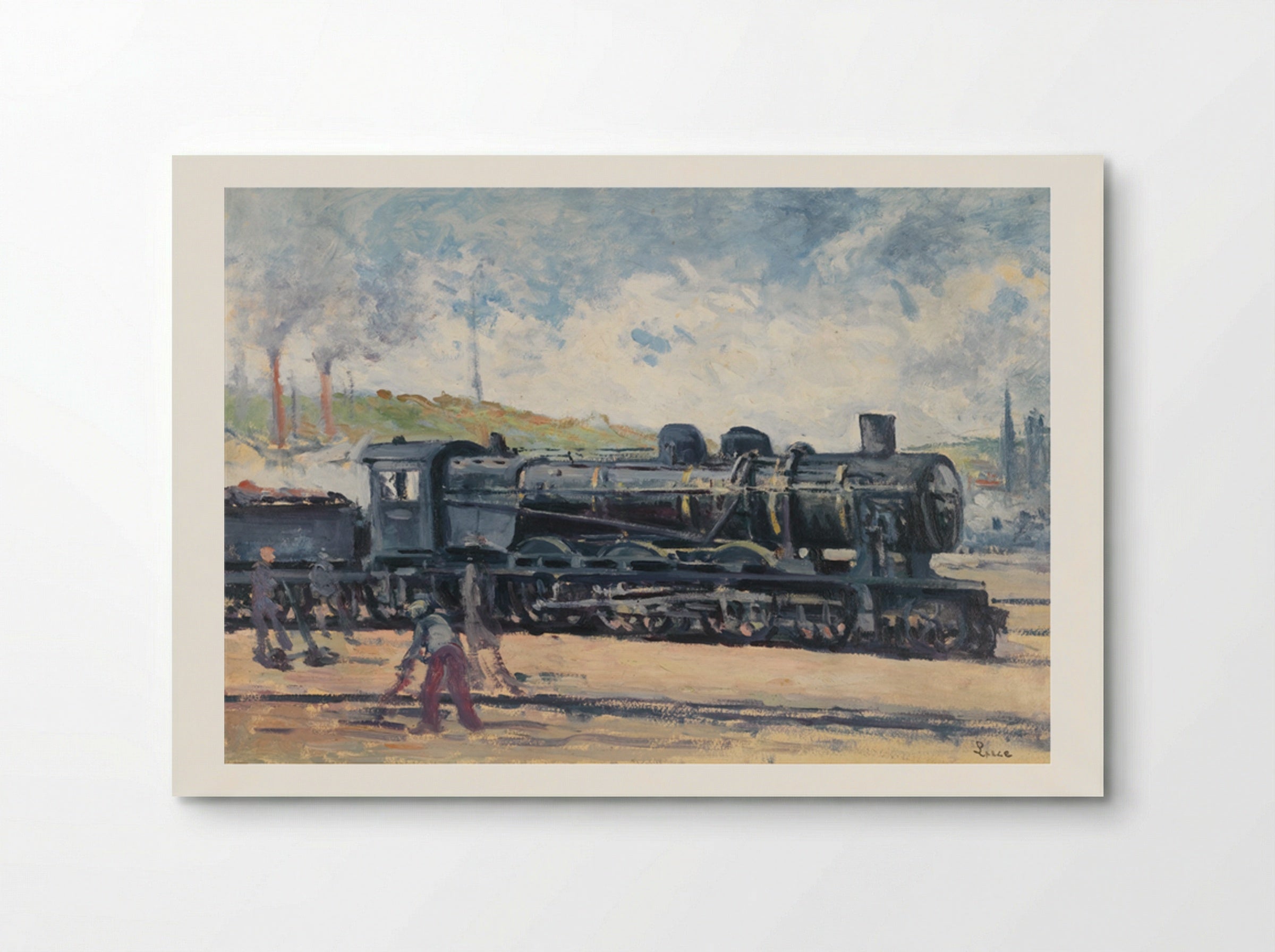 La Locomotive, Environs De Charleroi - Maximilien Luce - Poster