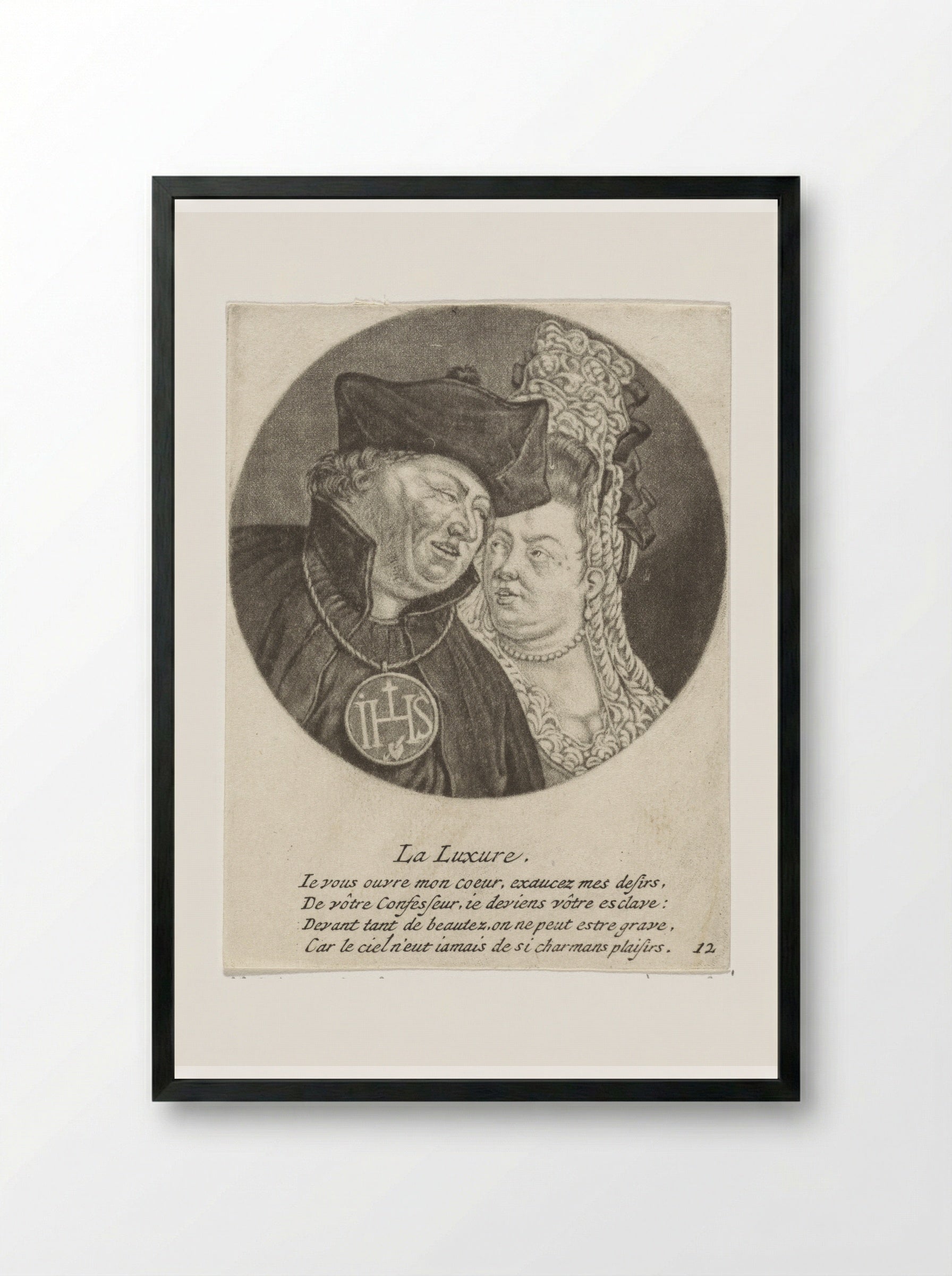 La Luxure - Jacob Gole - Framed Print Black