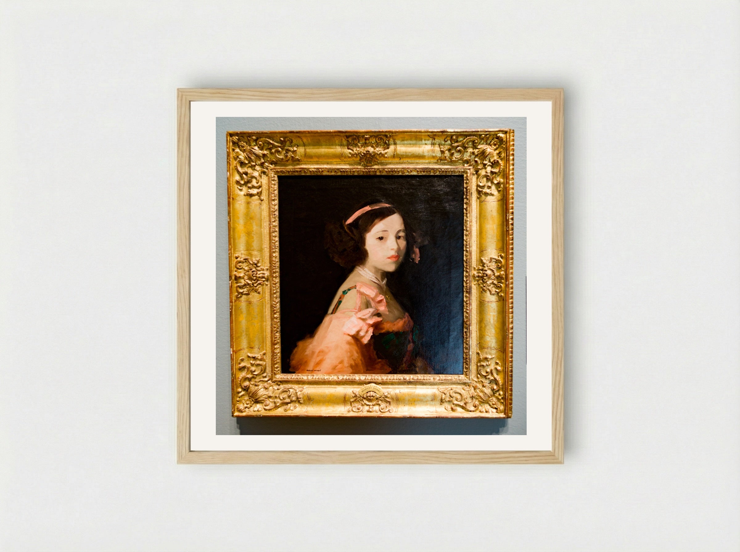 La Madrileñita - Robert Henri - Framed Print Wood