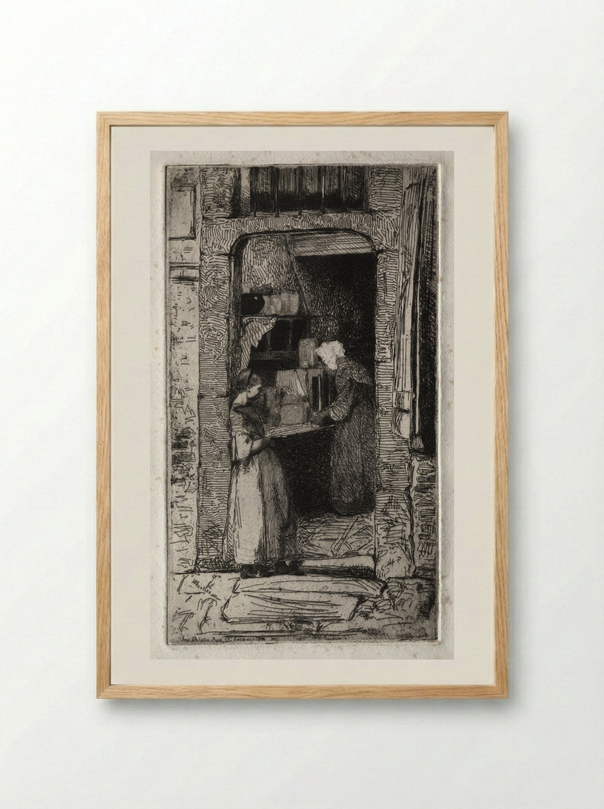 La Marchande de Moutarde - James McNeill Whistler - Framed Print Wood