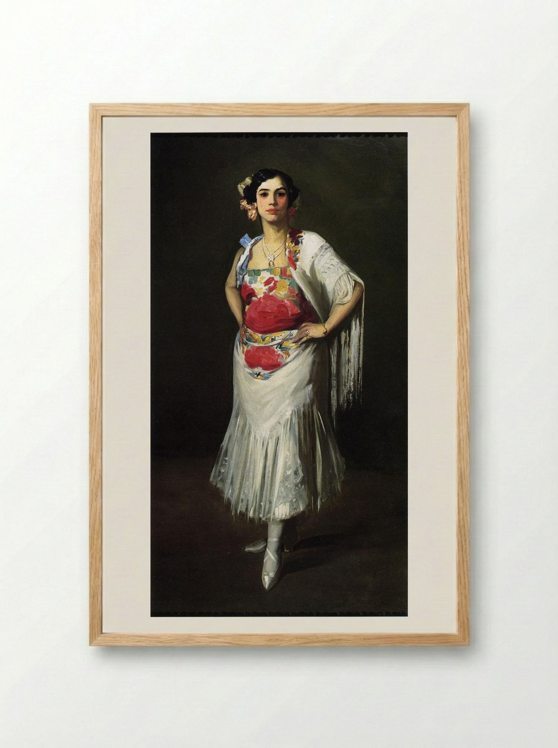 La Mora - Robert Henri - Framed Print Wood