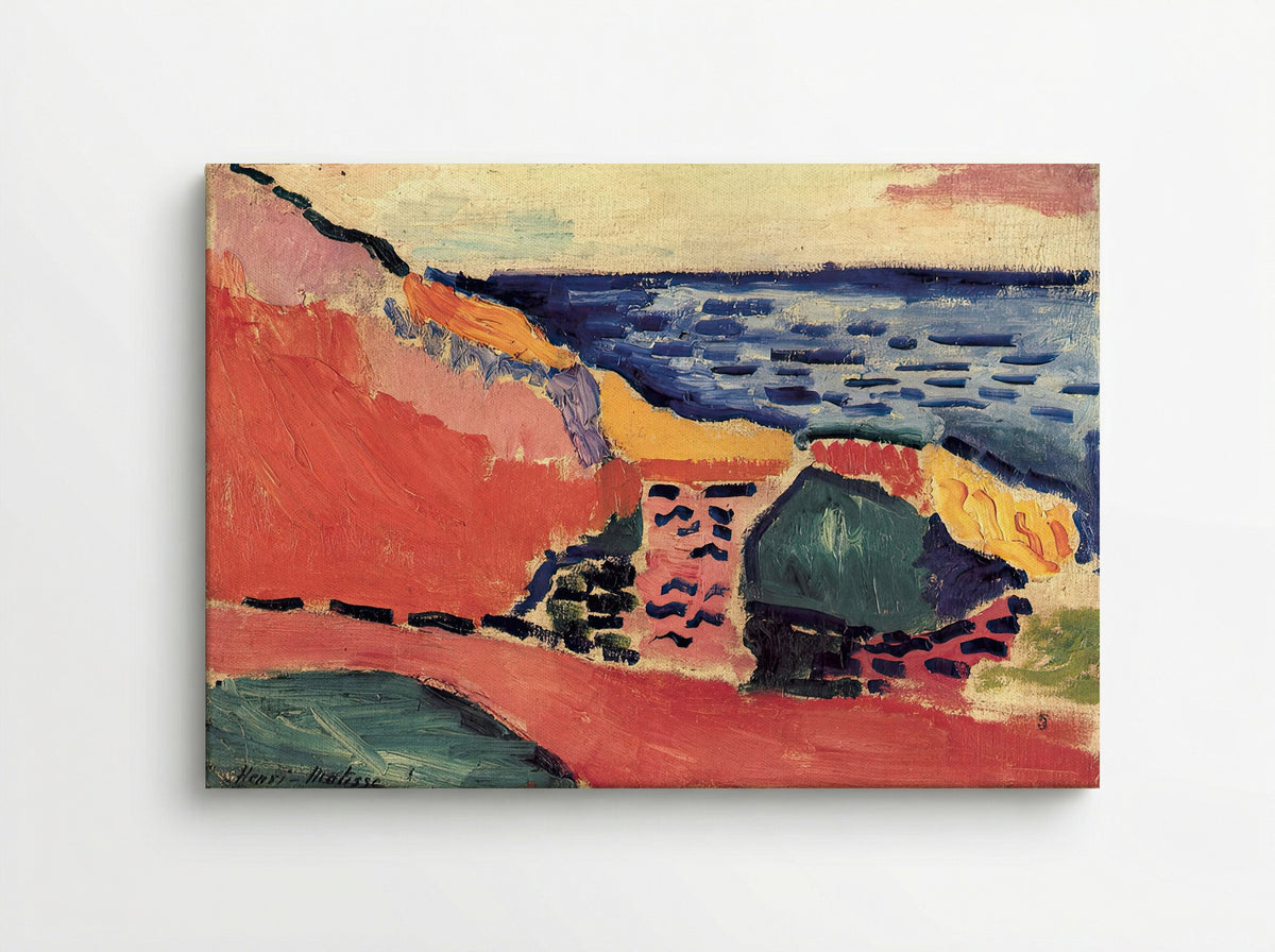 La Moulade, Collioure in the Summer by Henri Matisse – Fauvist Mediterranean Landscape Print - Canvas