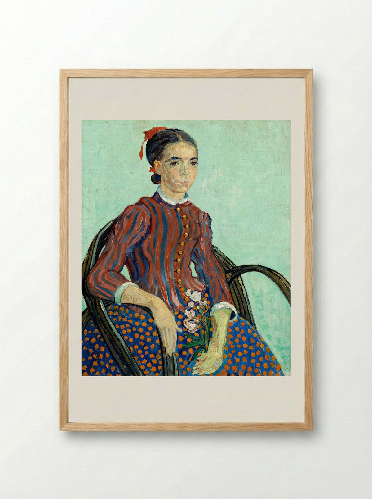 La Mousmé - Vincent van Gogh - Framed Print Wood
