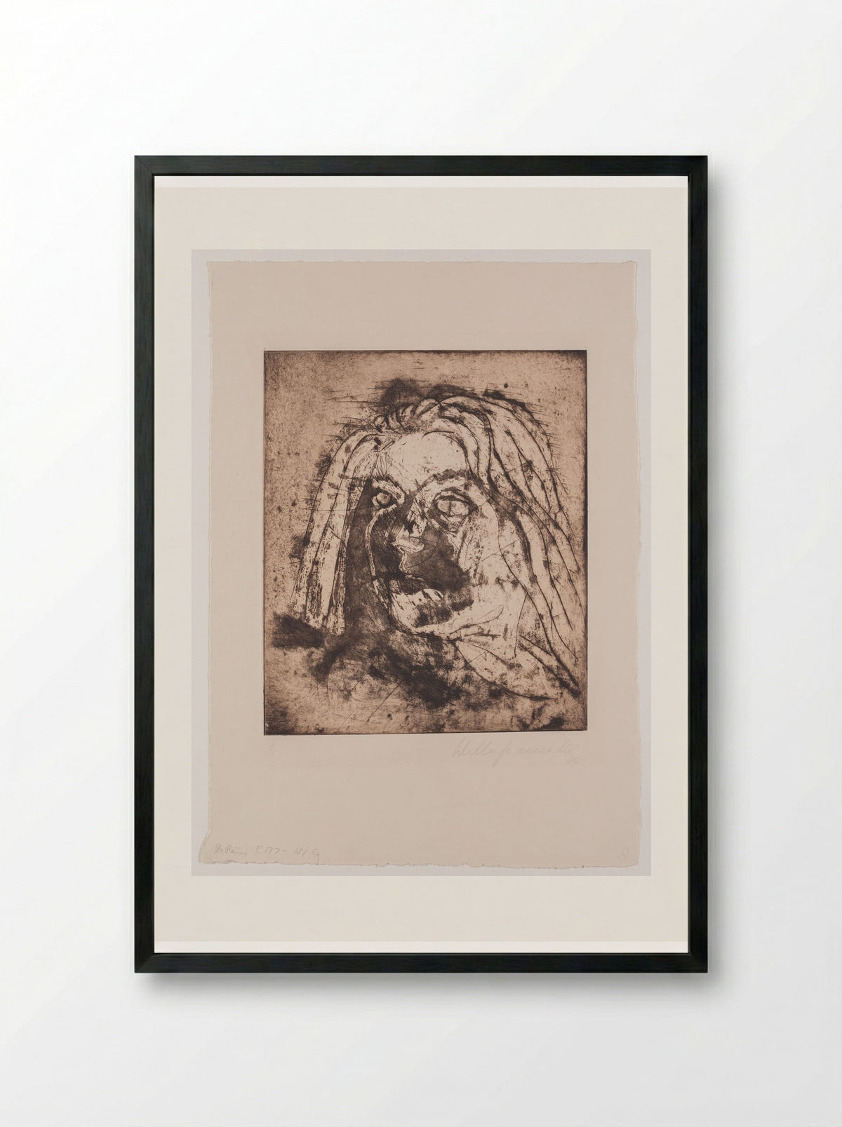 La Mujer, Sheet I - Walter Gramatté - Framed Print Black