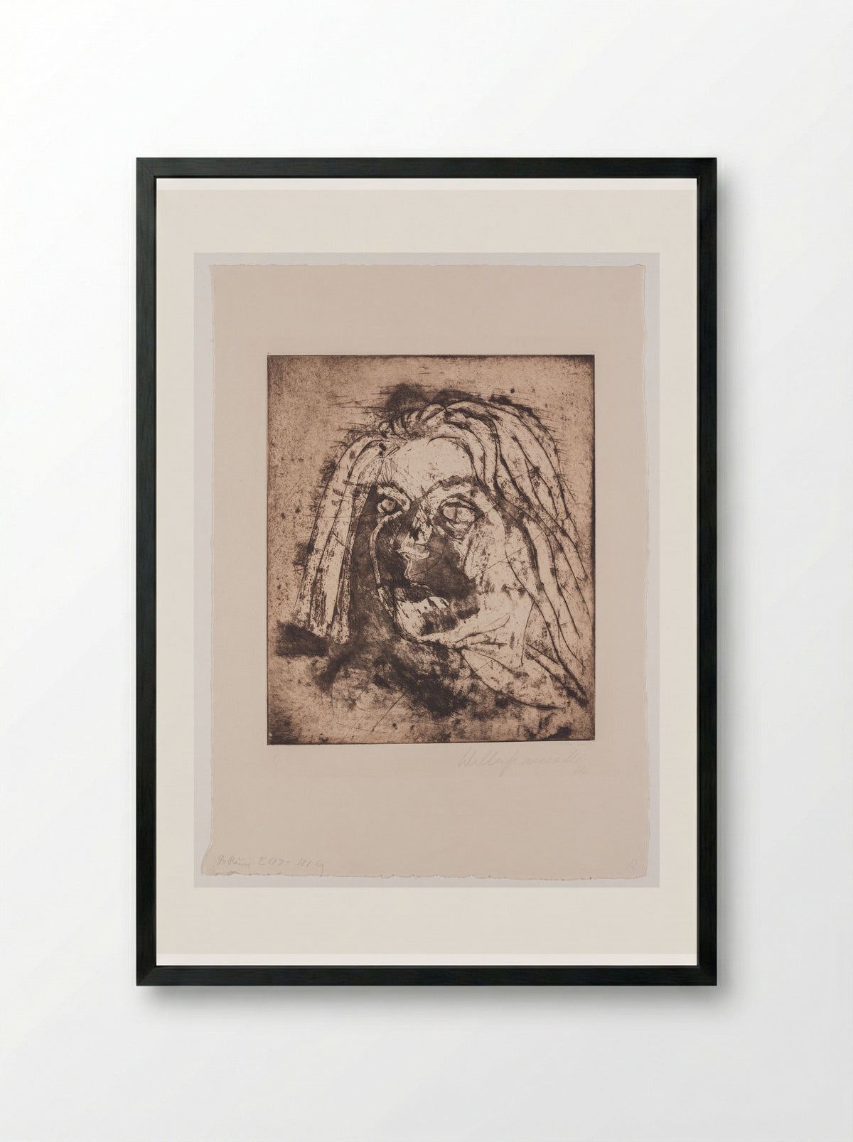 La Mujer, Sheet I - Walter Gramatté - Framed Print Black