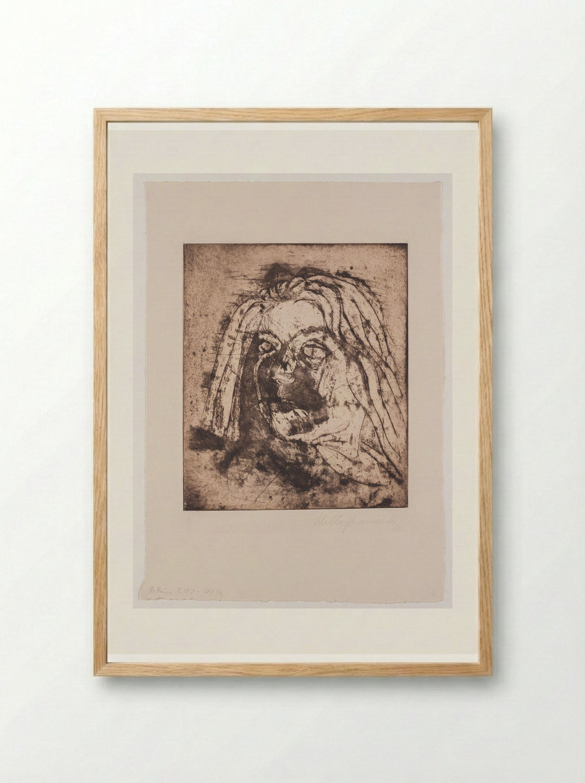 La Mujer, Sheet I - Walter Gramatté - Framed Print Wood