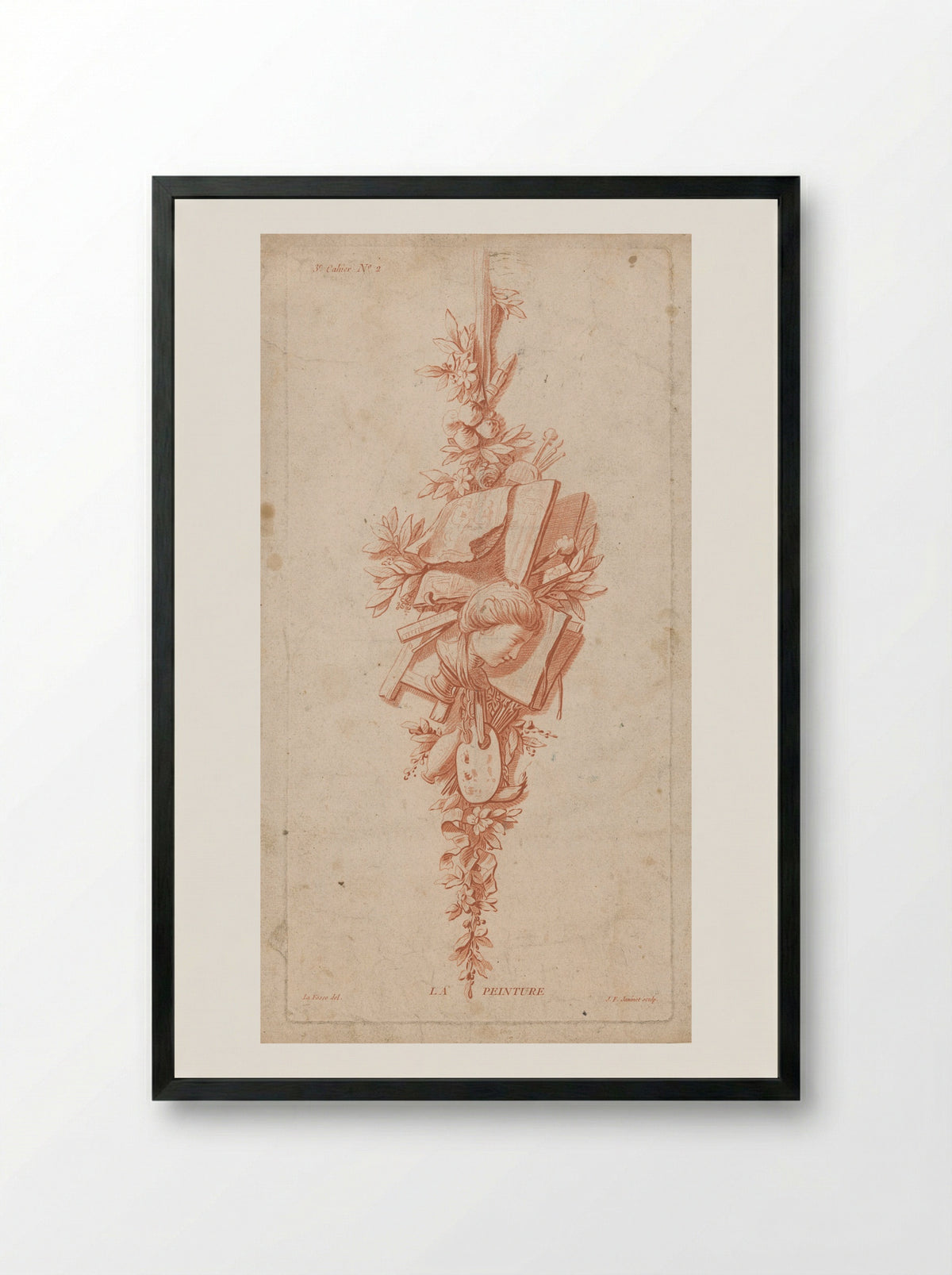 La Peinture - Jean-François Janinet - Framed Print Black
