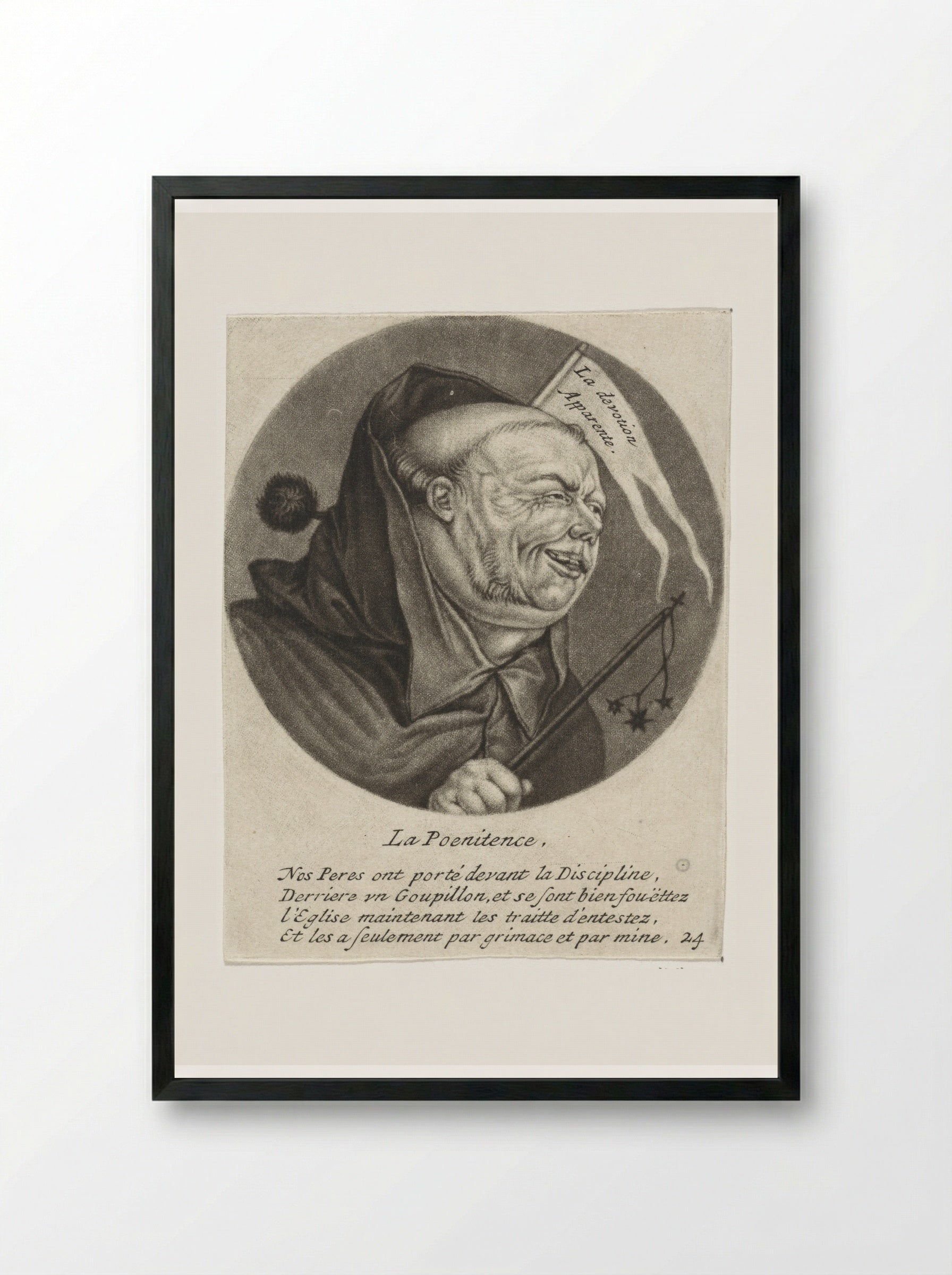 La Poenitence - Jacob Gole - Framed Print Black