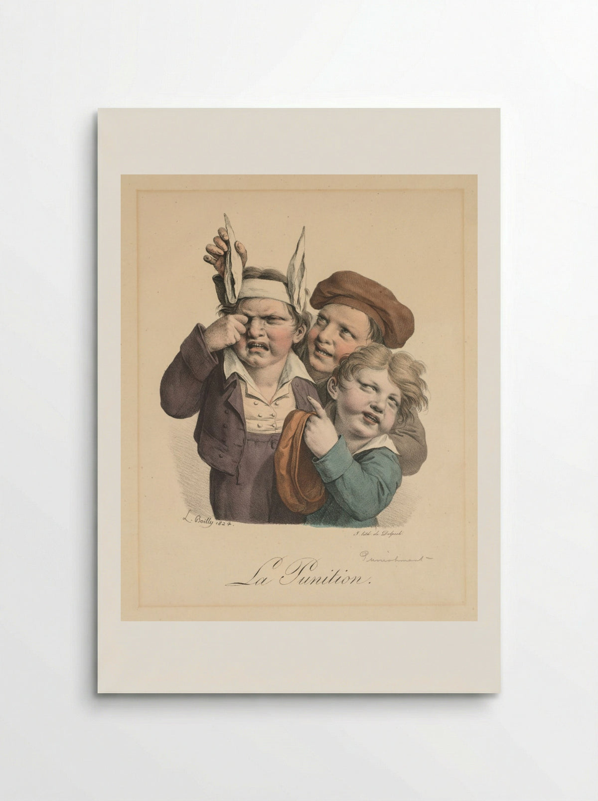 La Punition - Louis Léopold Boilly - Poster
