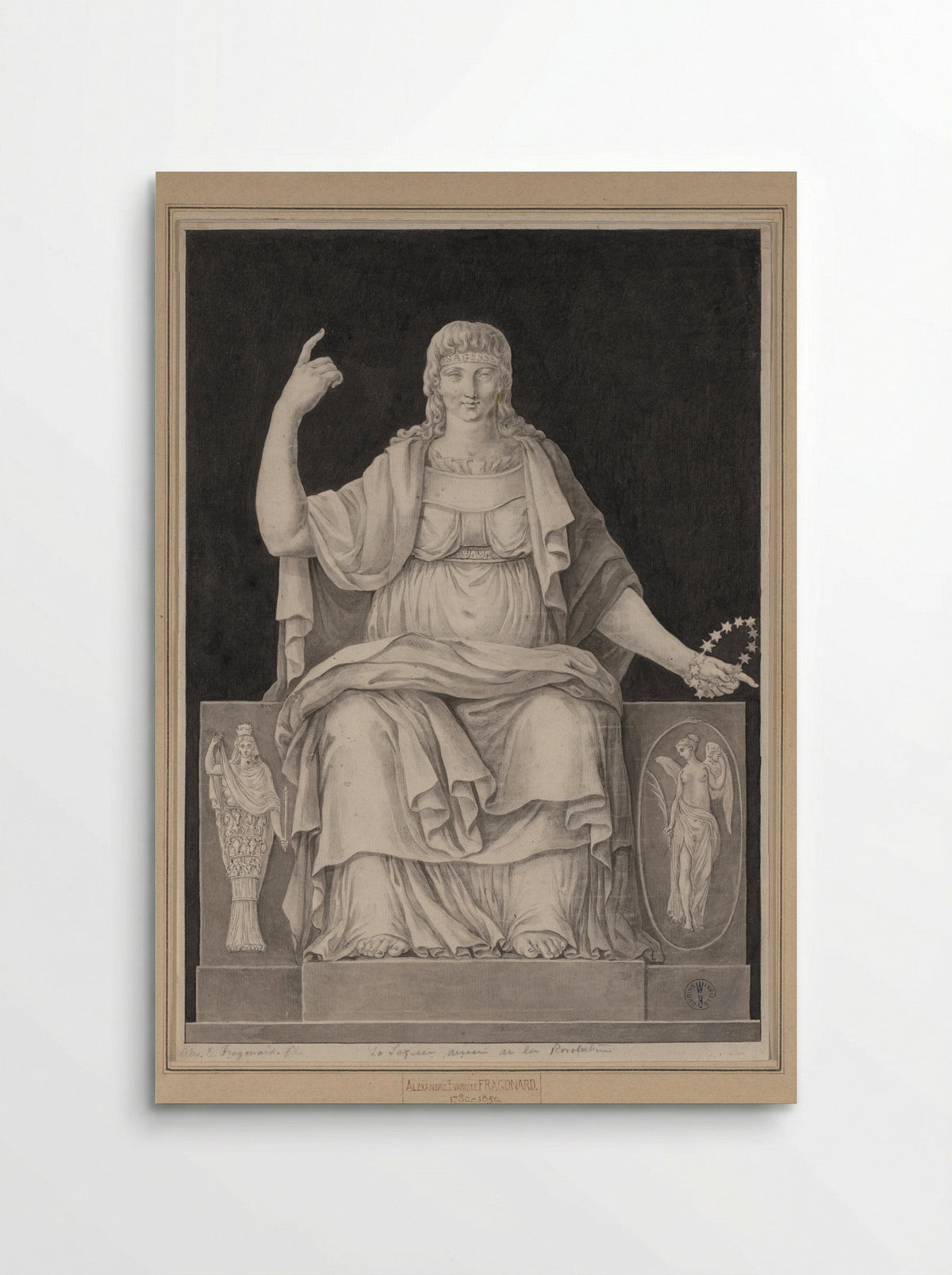 La Sagesse - Alexandre-Evariste Fragonard - Poster