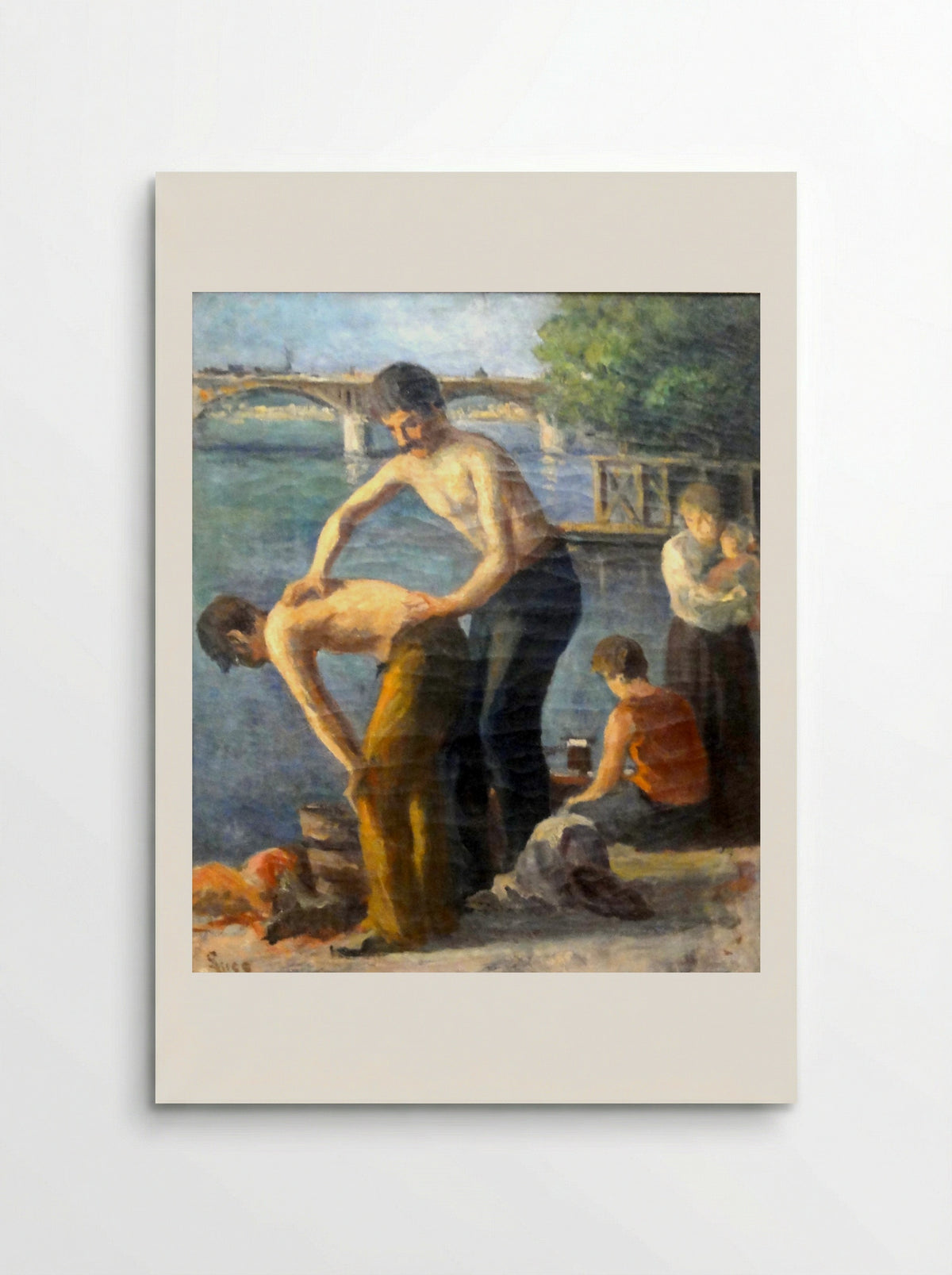La Toilette Au Pont Des Saints-pères - Maximilien Luce - Poster