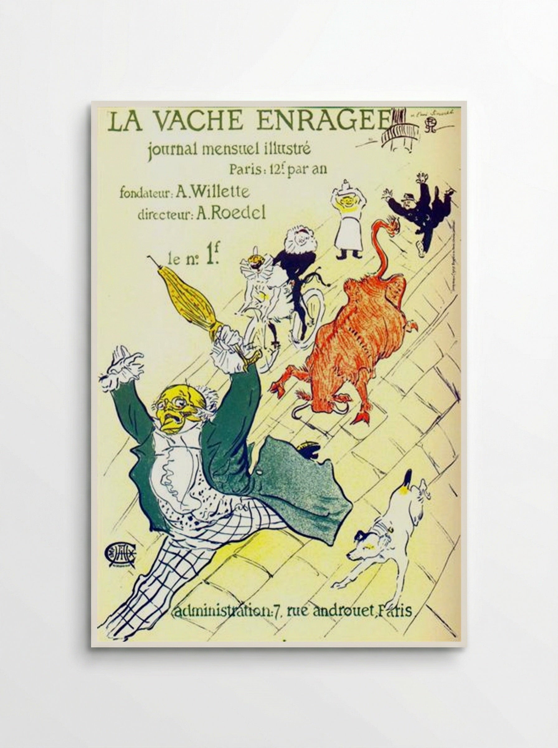 La Vache Enragée - Henri de Toulouse-Lautrec - Poster