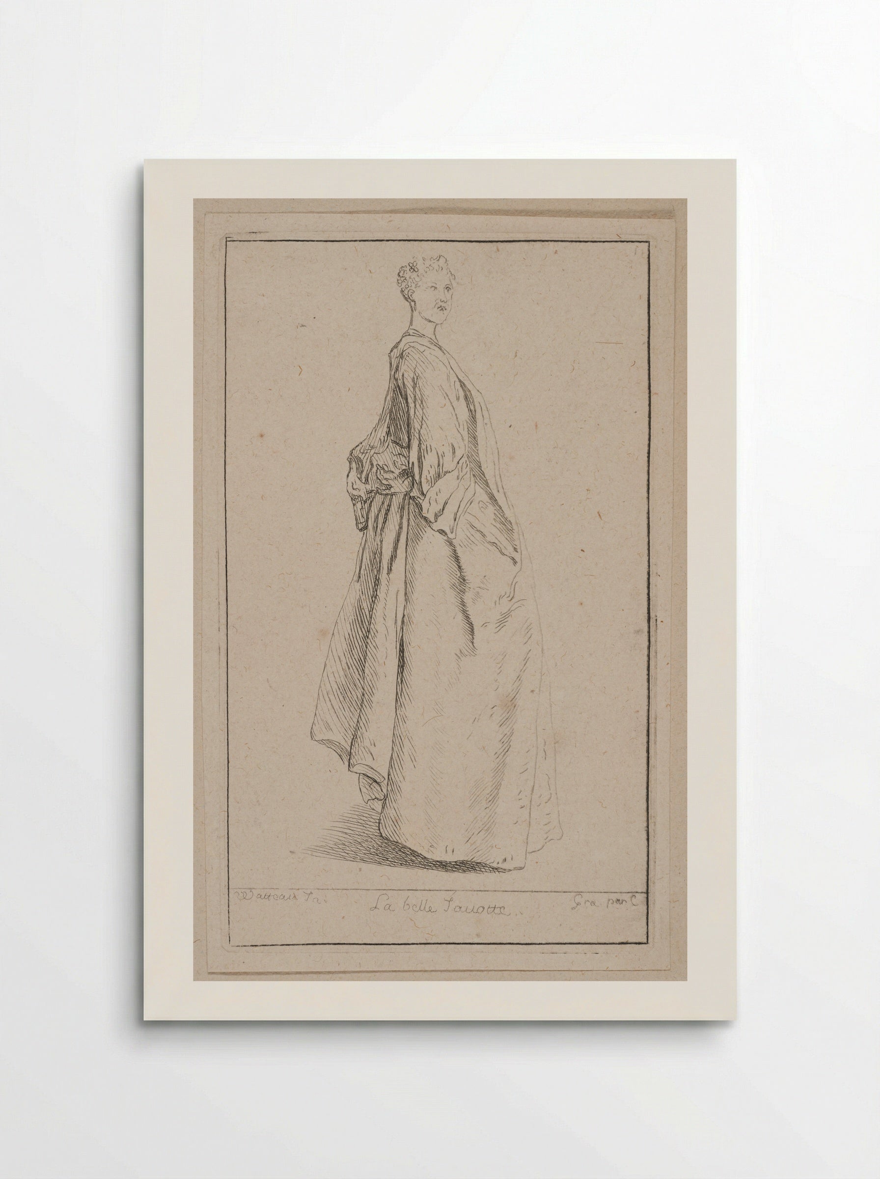La belle Fouette - Anne Claude Philippe de Thubières, comte de Caylus - Poster