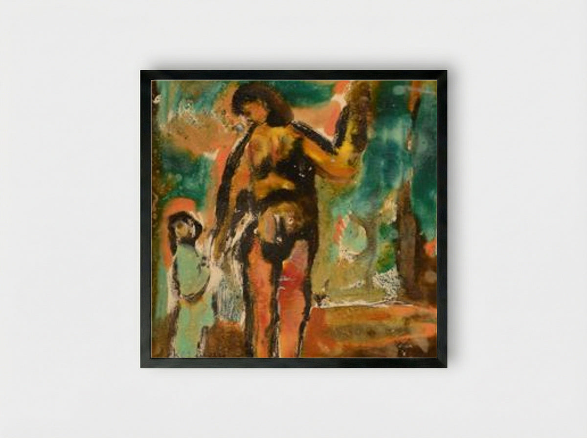 La crucifixion - Paul Ackerman - Framed Print Black