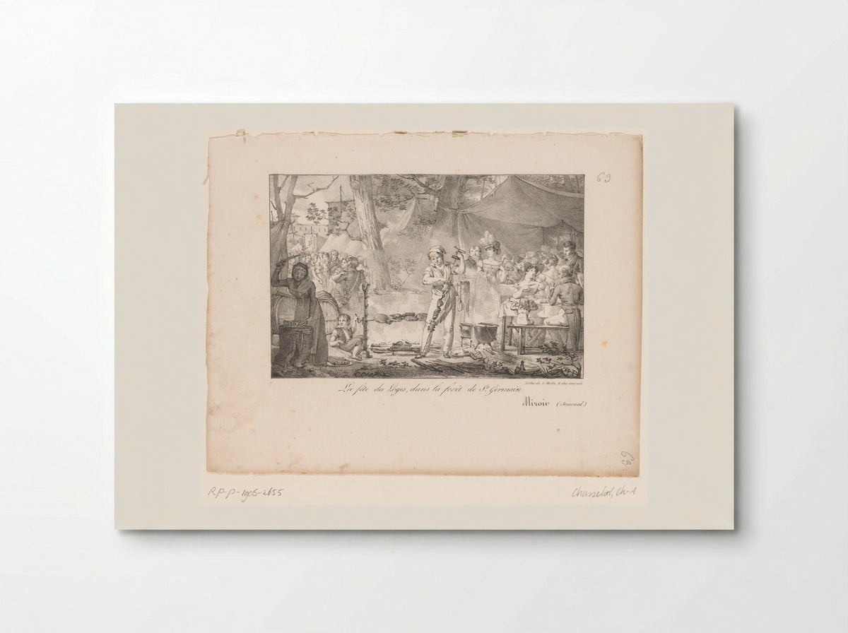 La fête des Loges, dans la forêt de St. Germain - Charles-Abraham Chasselat - Poster