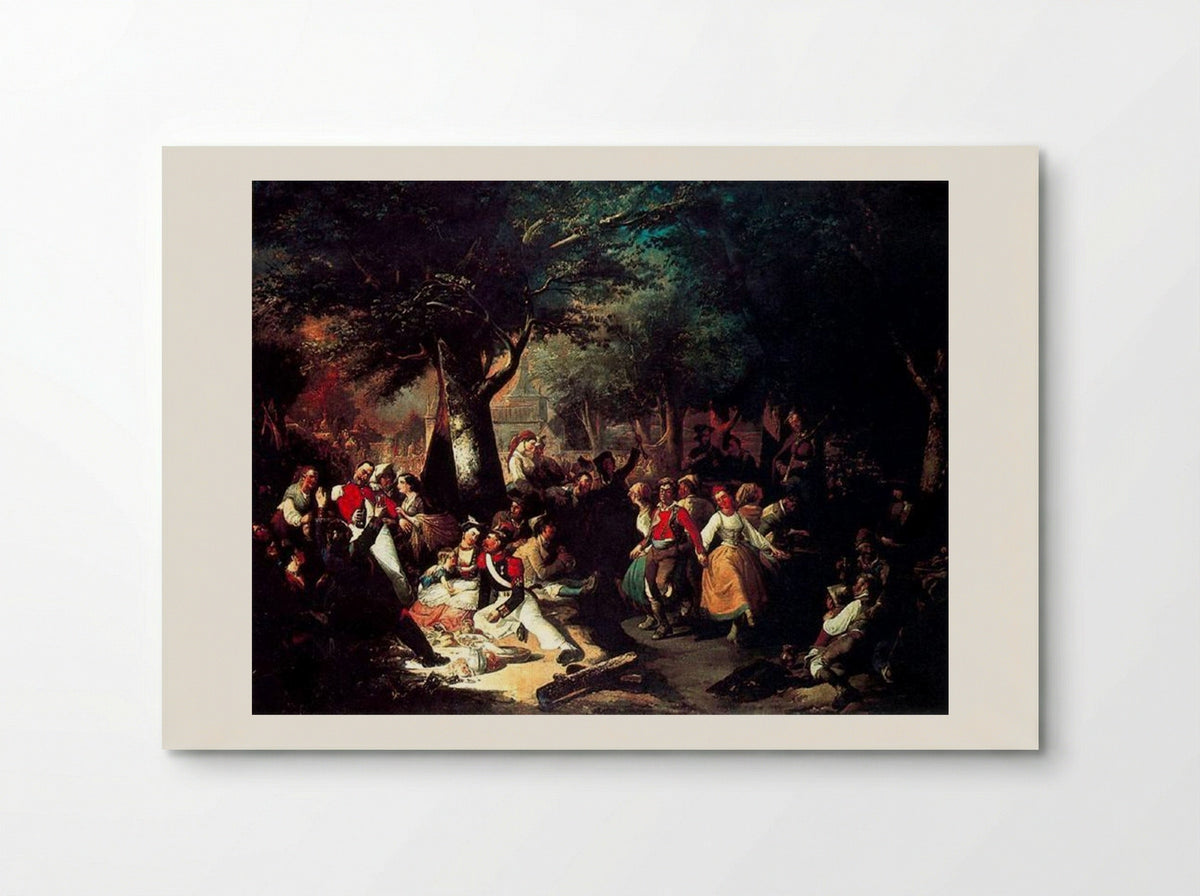 La romería de la Virgen del Puerto - Manuel Rodriguez de Guzman - Poster