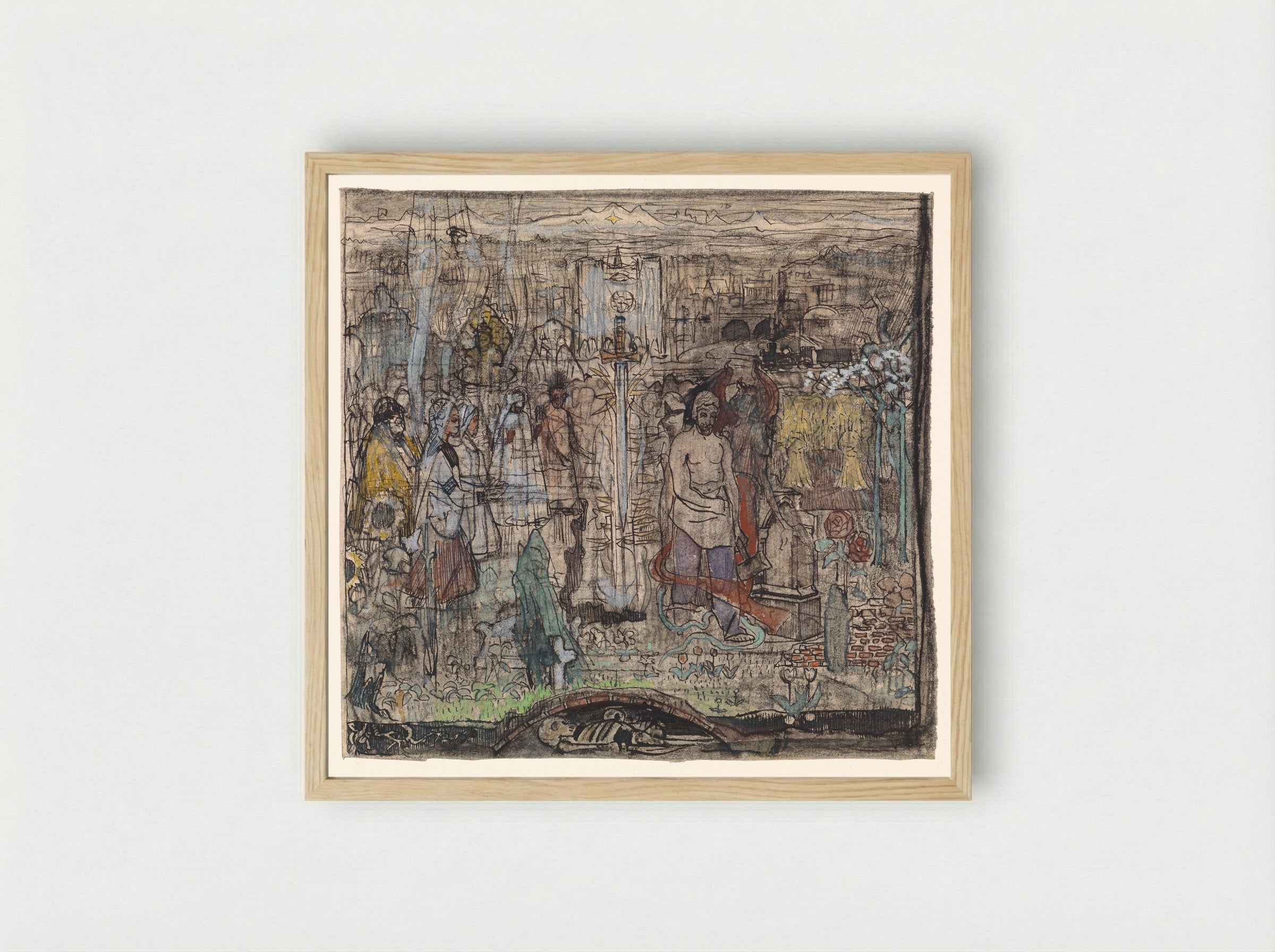 Laatste oordeel - Edzard Koning - Framed Print Wood