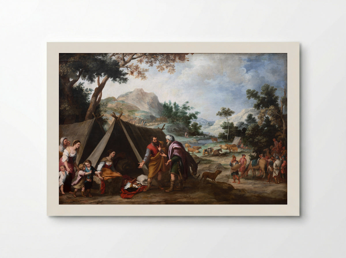 Laban Searching for his Stolen Household Gods - Bartolomé Esteban Murillo - Poster
